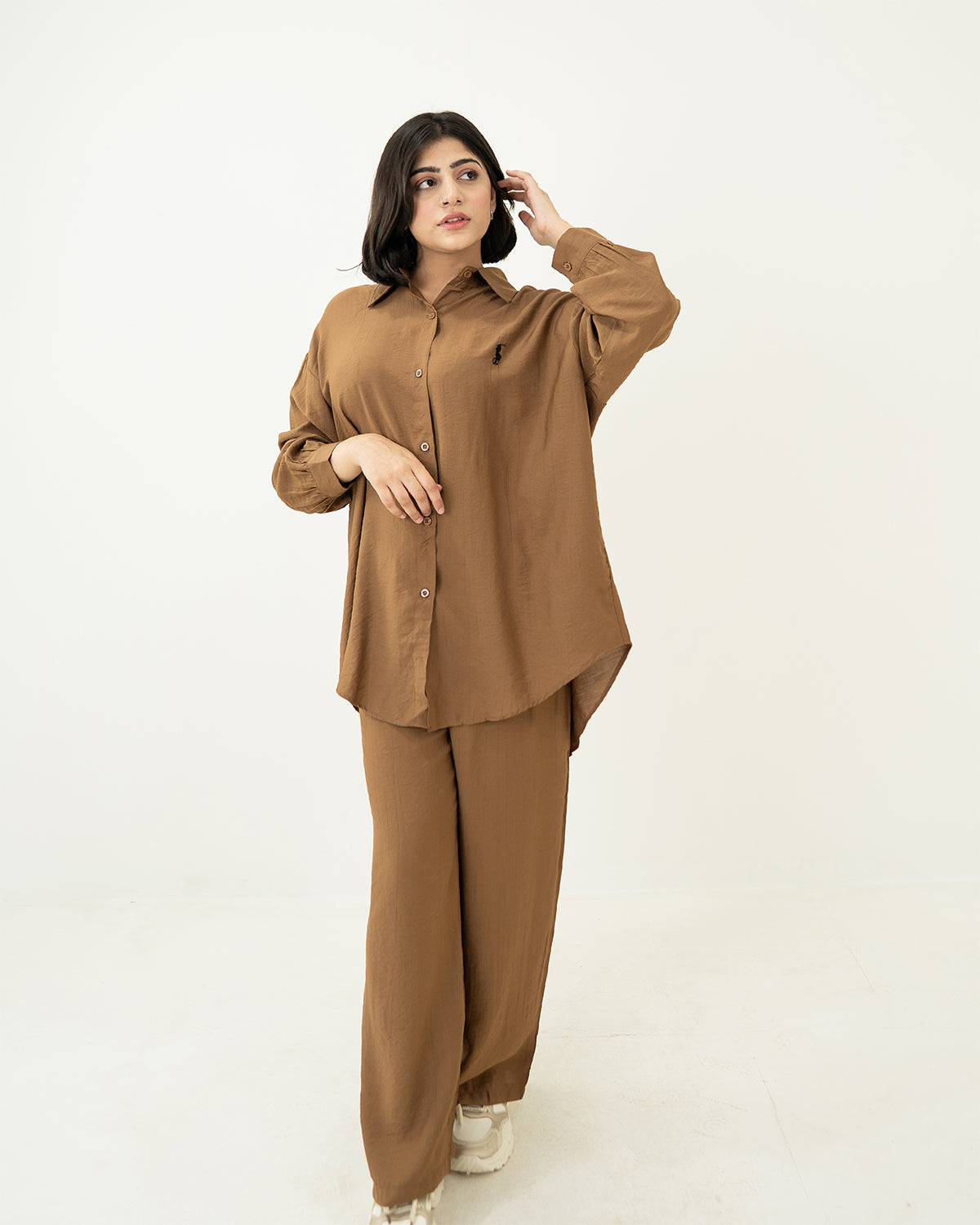 Brown Polo Co-ord Set