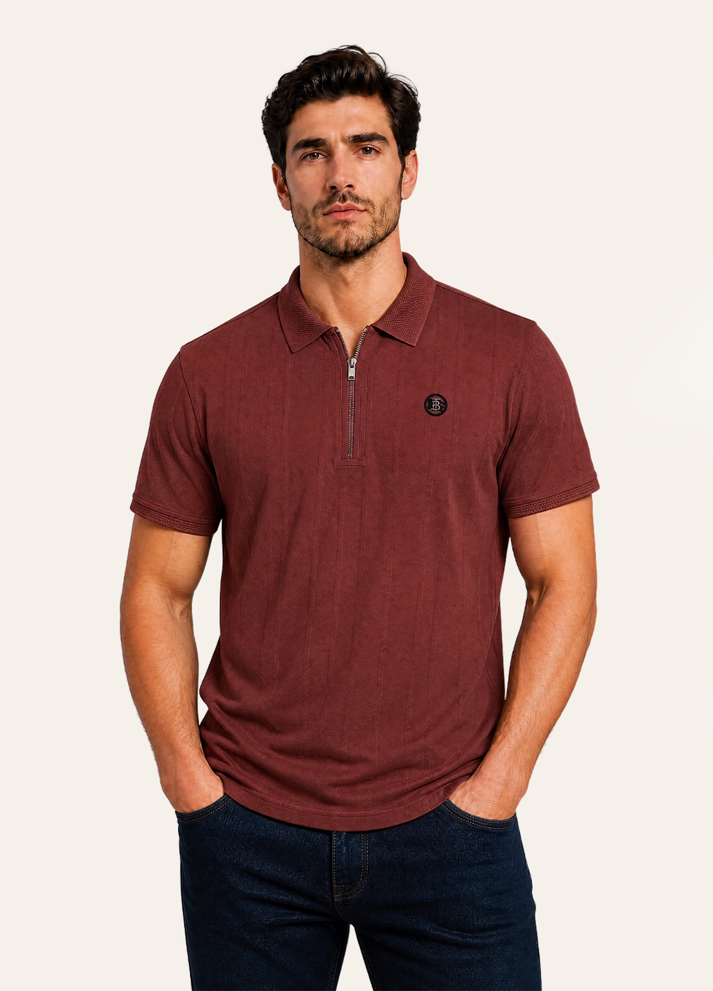 Rust Zip Polo