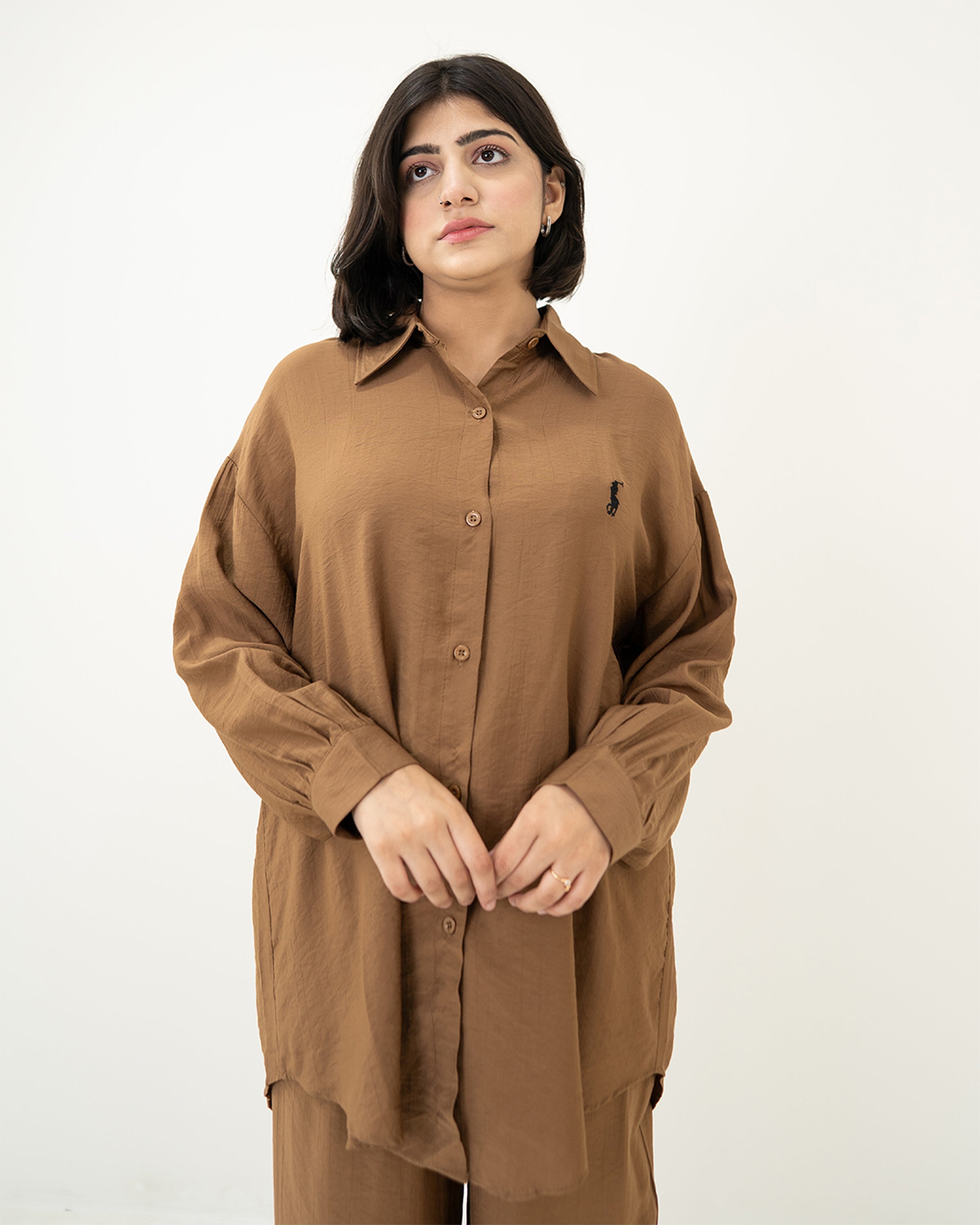 Brown Polo Co-ord Set