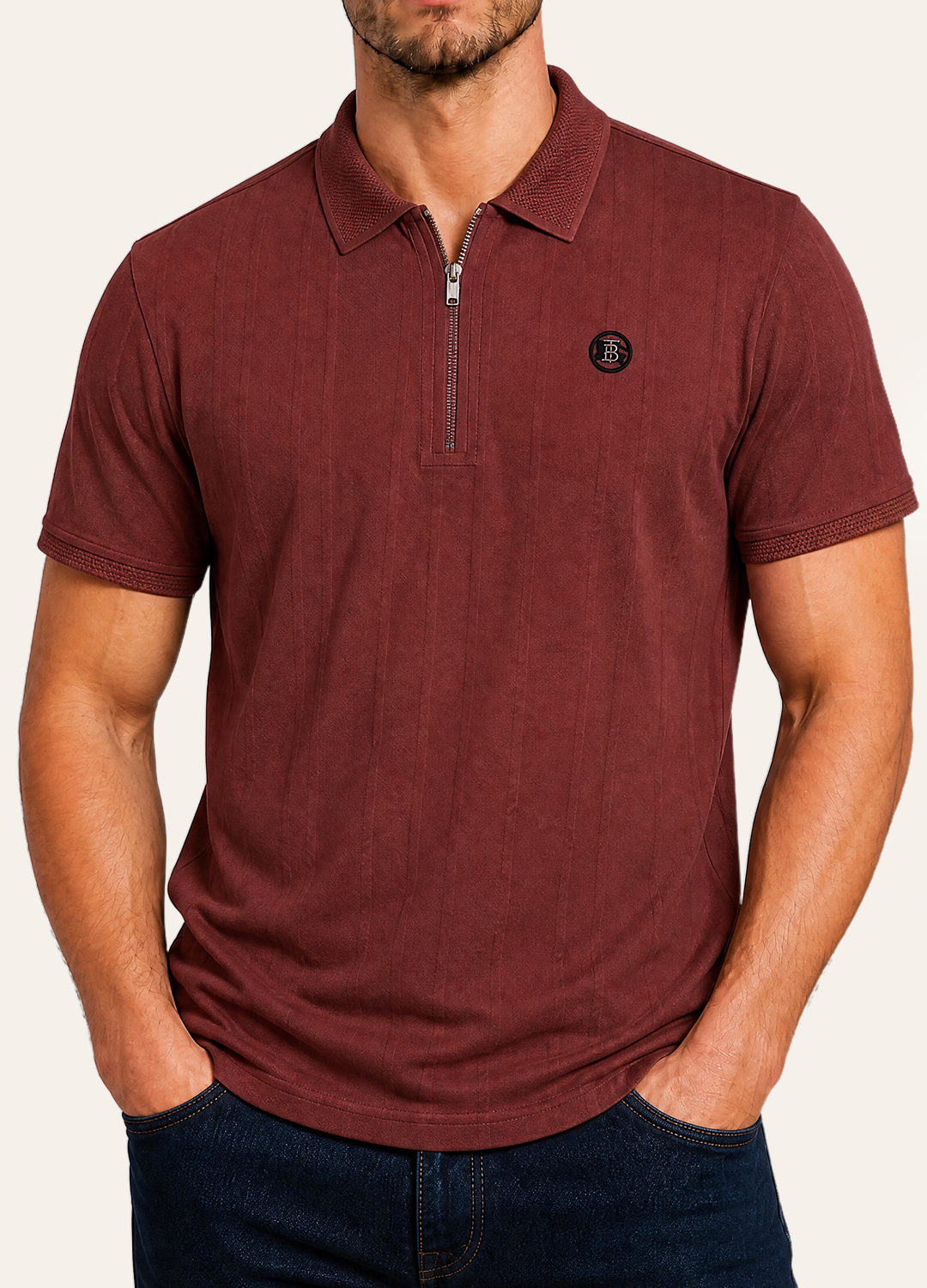 Rust Zip Polo