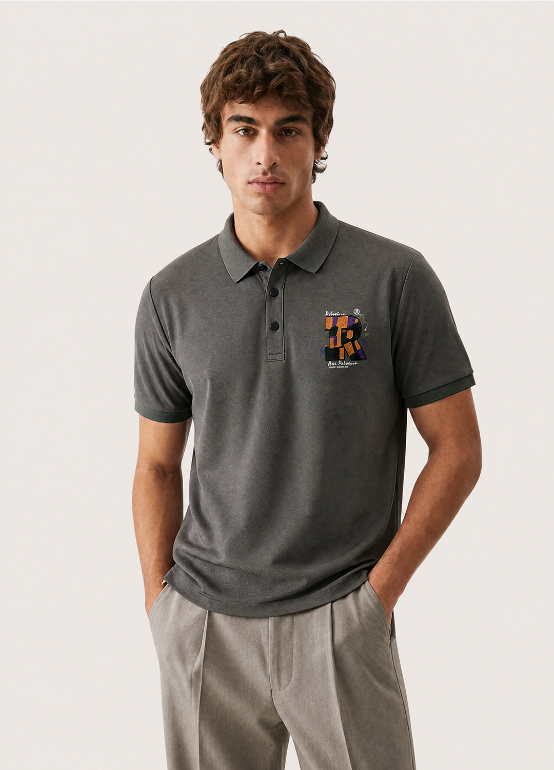 Gray R Polo