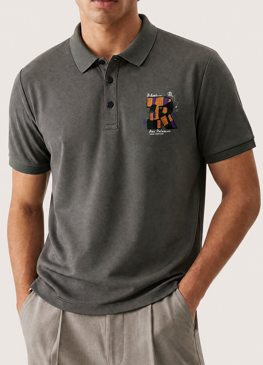 Gray R Polo