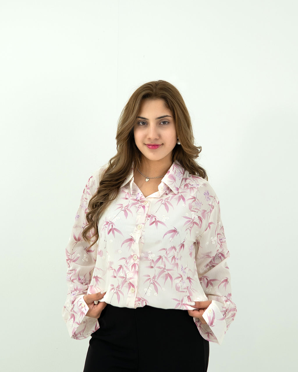 Pink Leaf Top