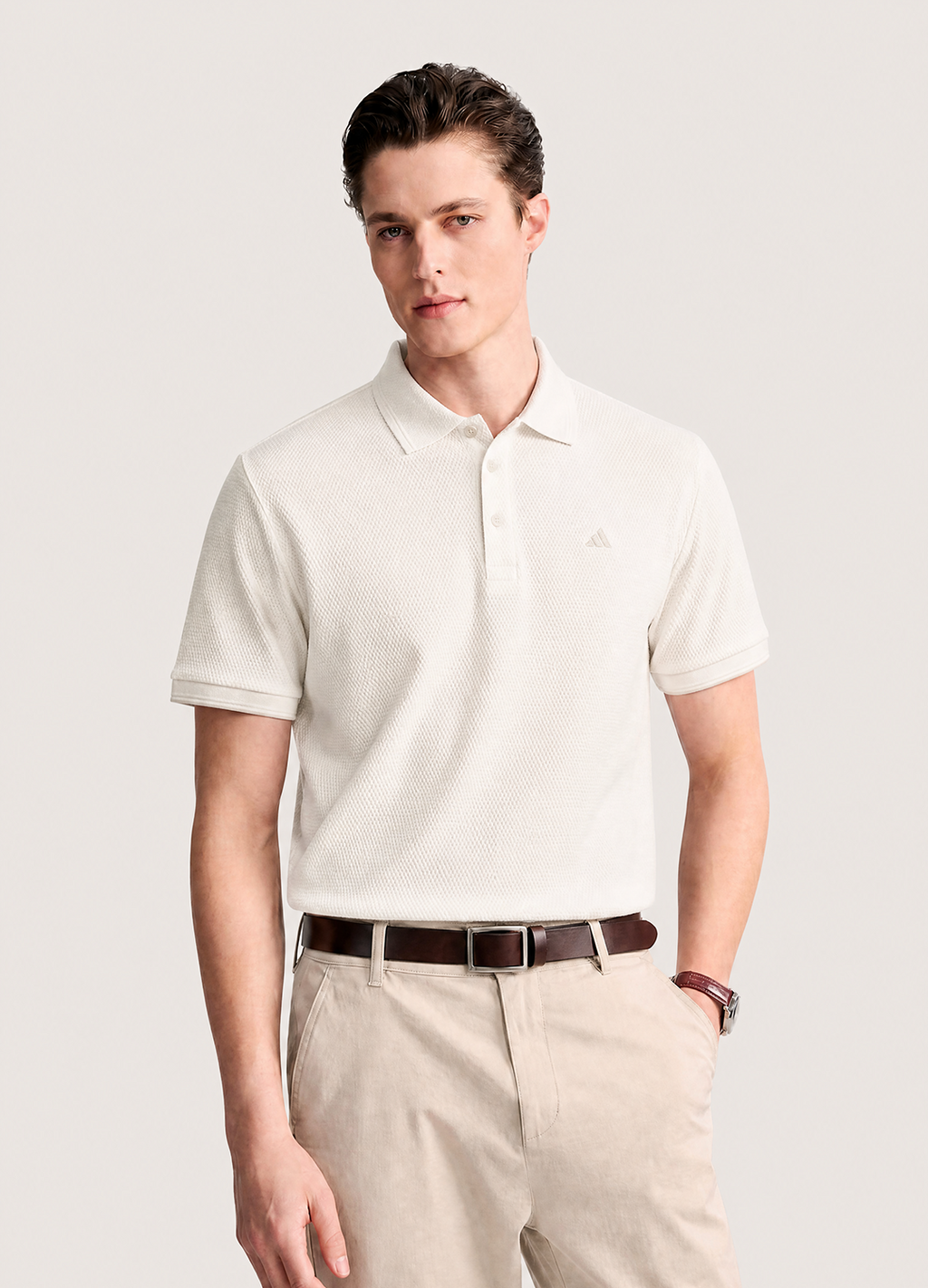 Off White Knit Polo