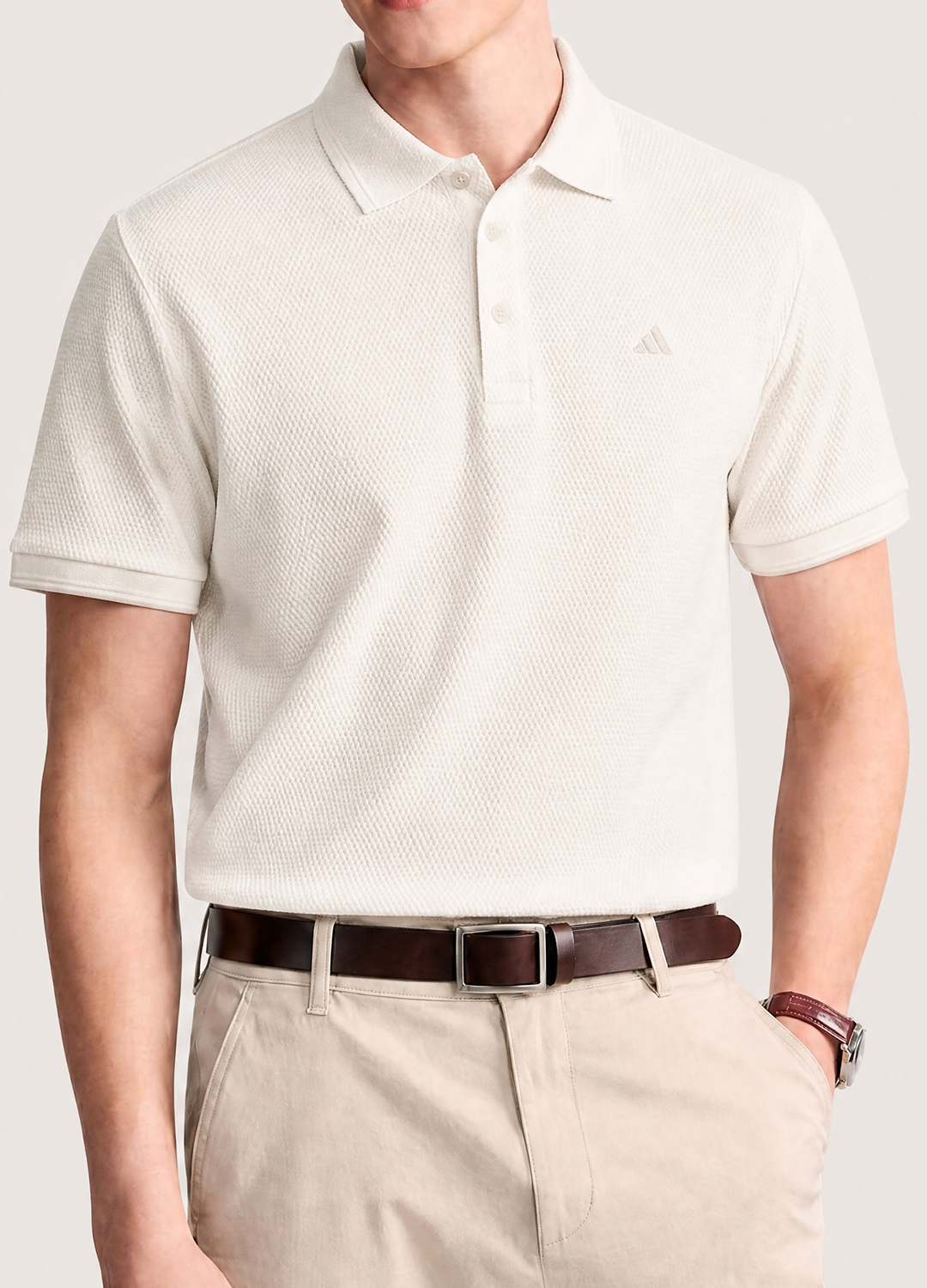 Off White Knit Polo