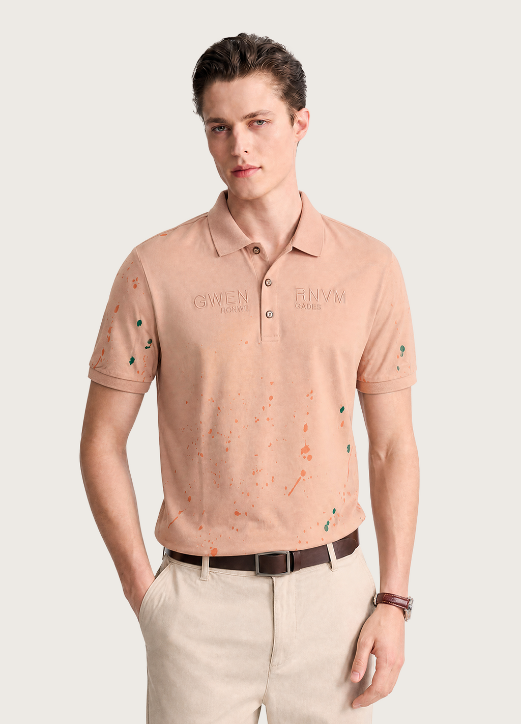 Peach Splash Polo
