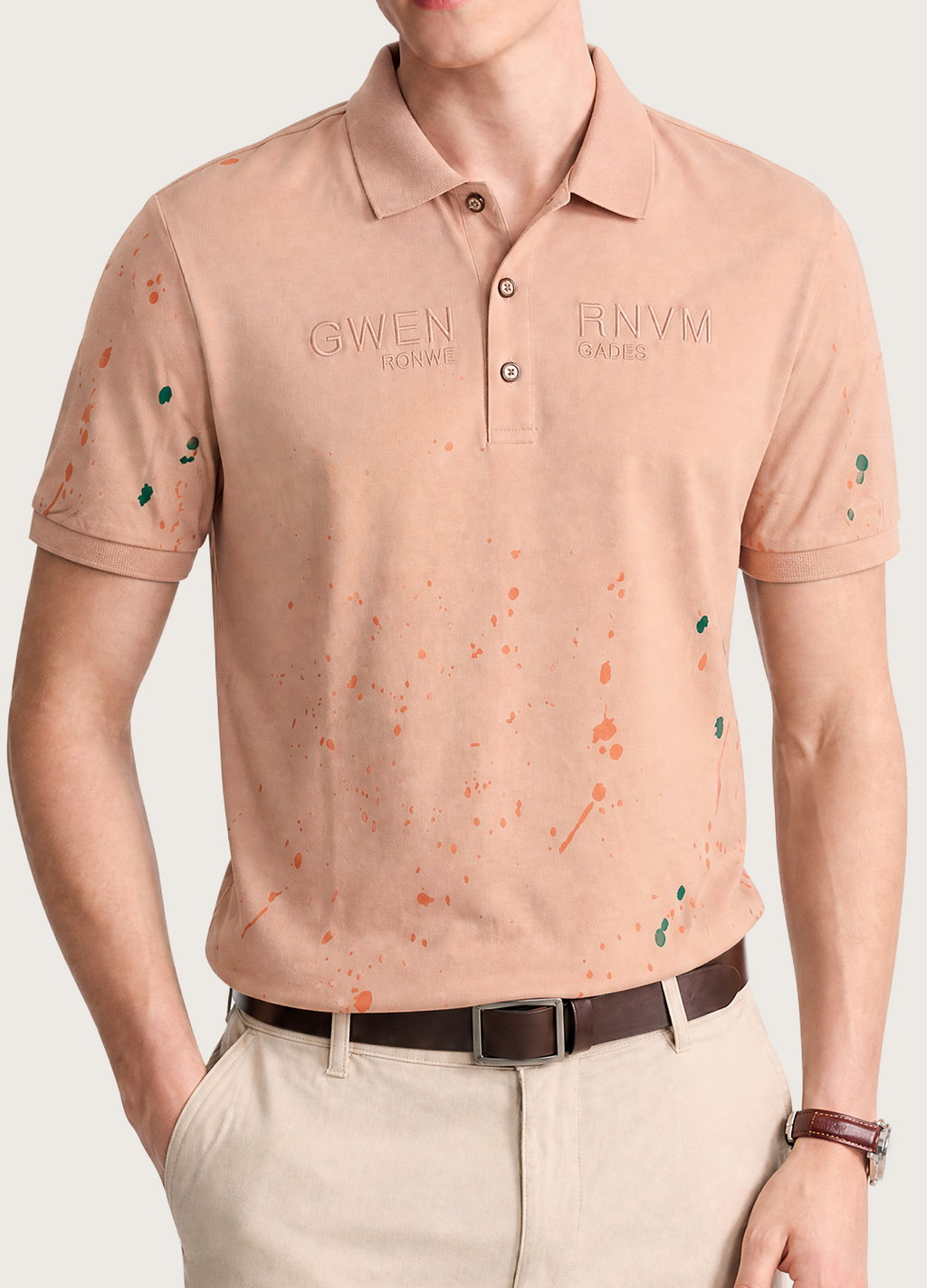 Peach Splash Polo