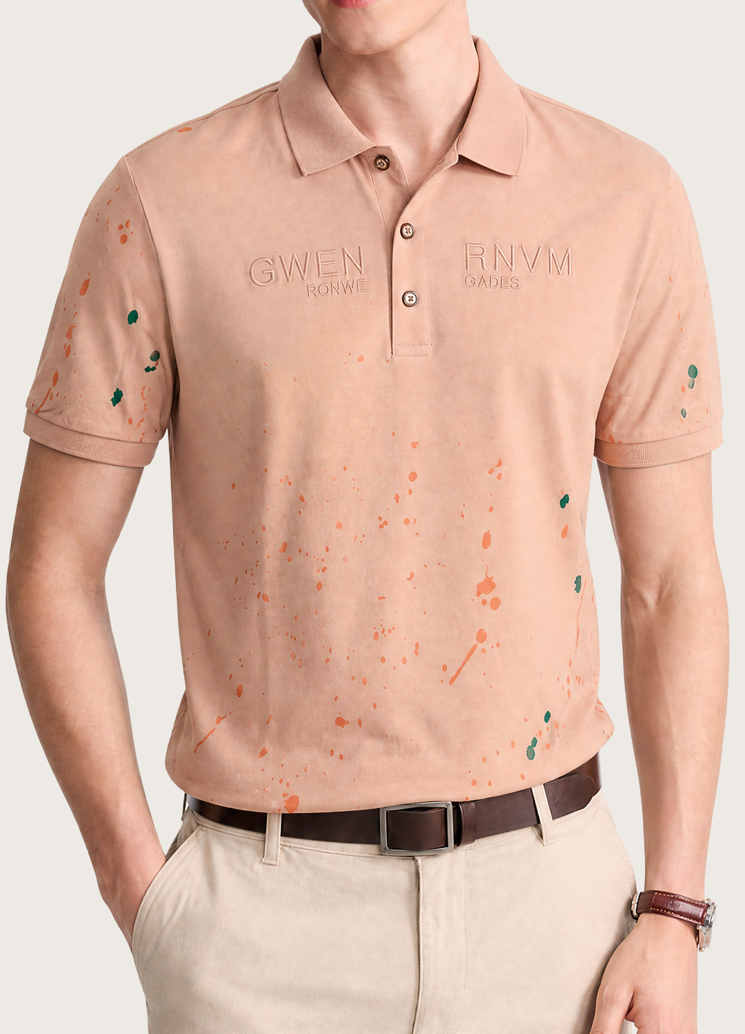 Peach Splash Polo