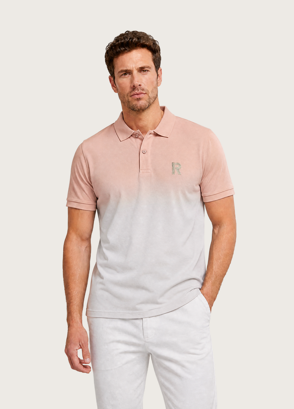 R Faded Polo