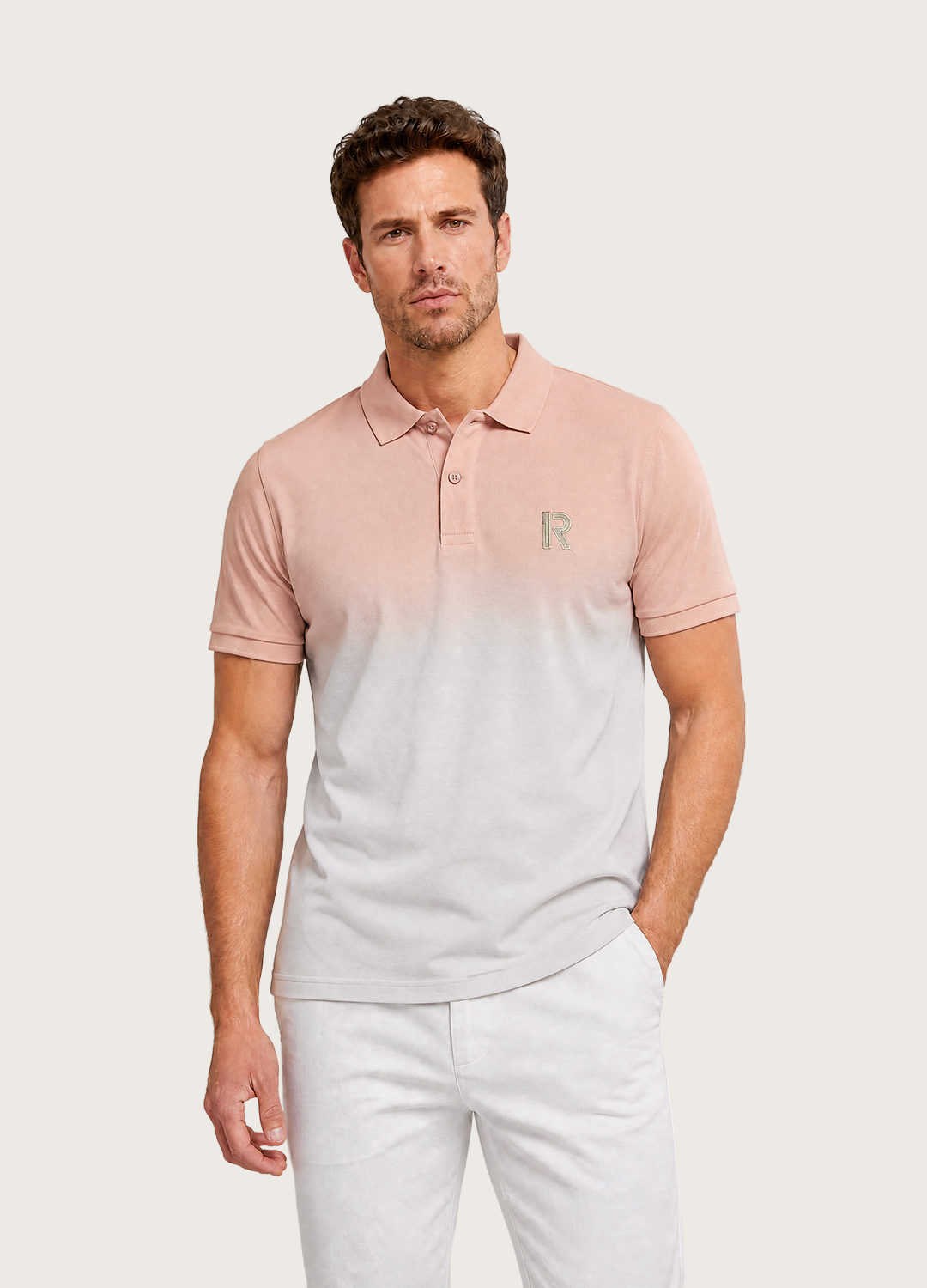 R Faded Polo