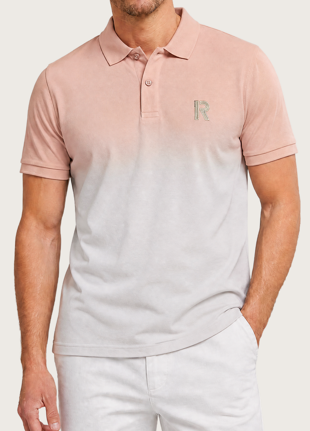 R Faded Polo