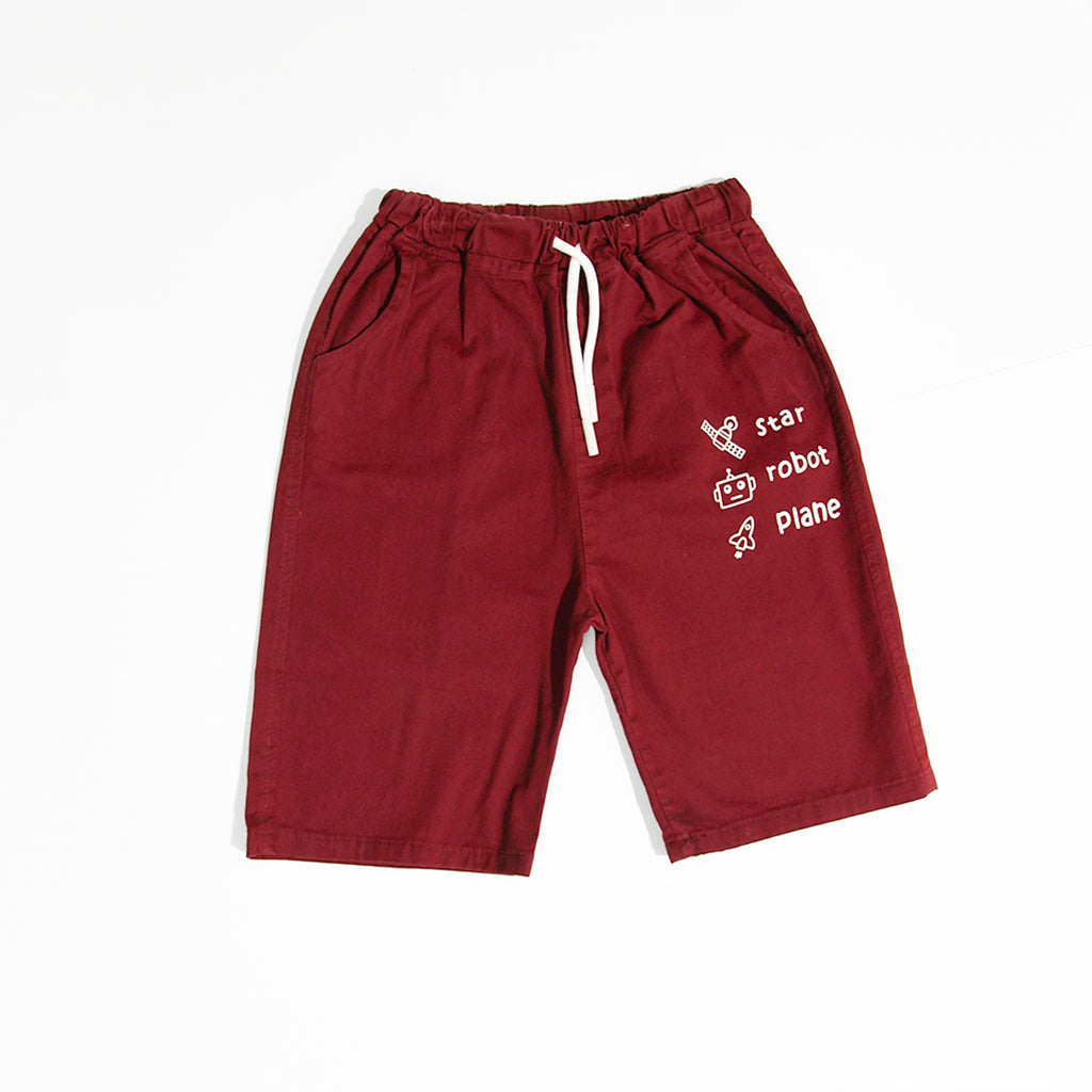 Maroon Boy Short