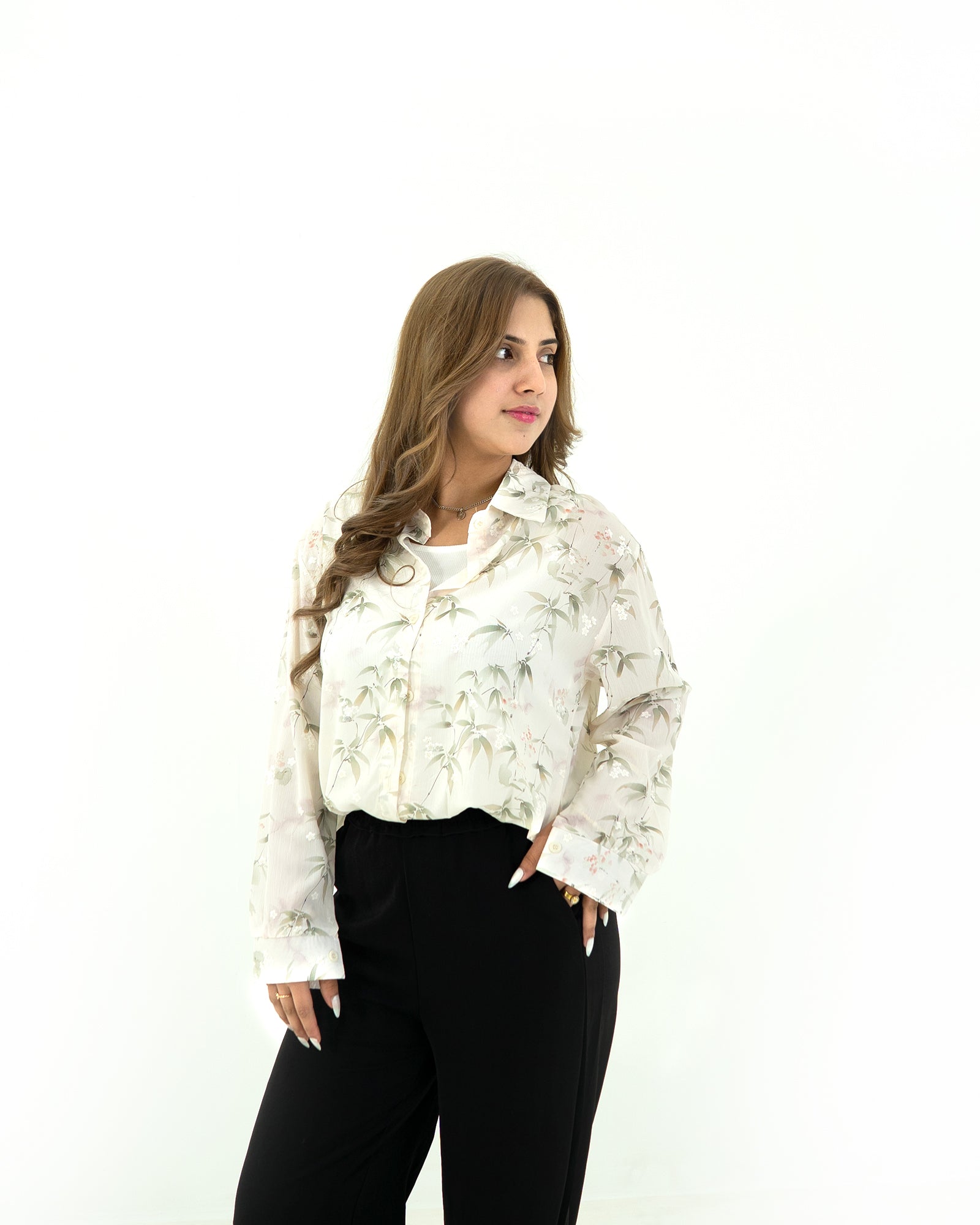 Leaf Print Shirt