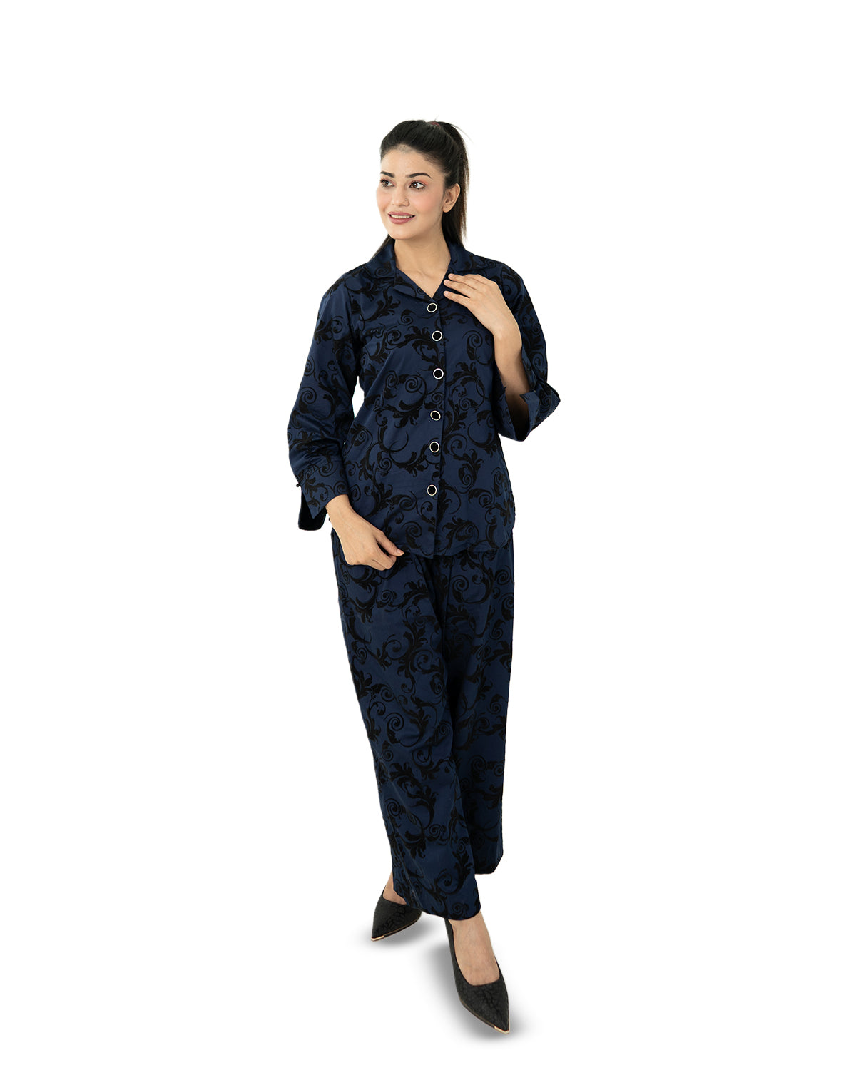 Blue Floral Women’s 2-Piece