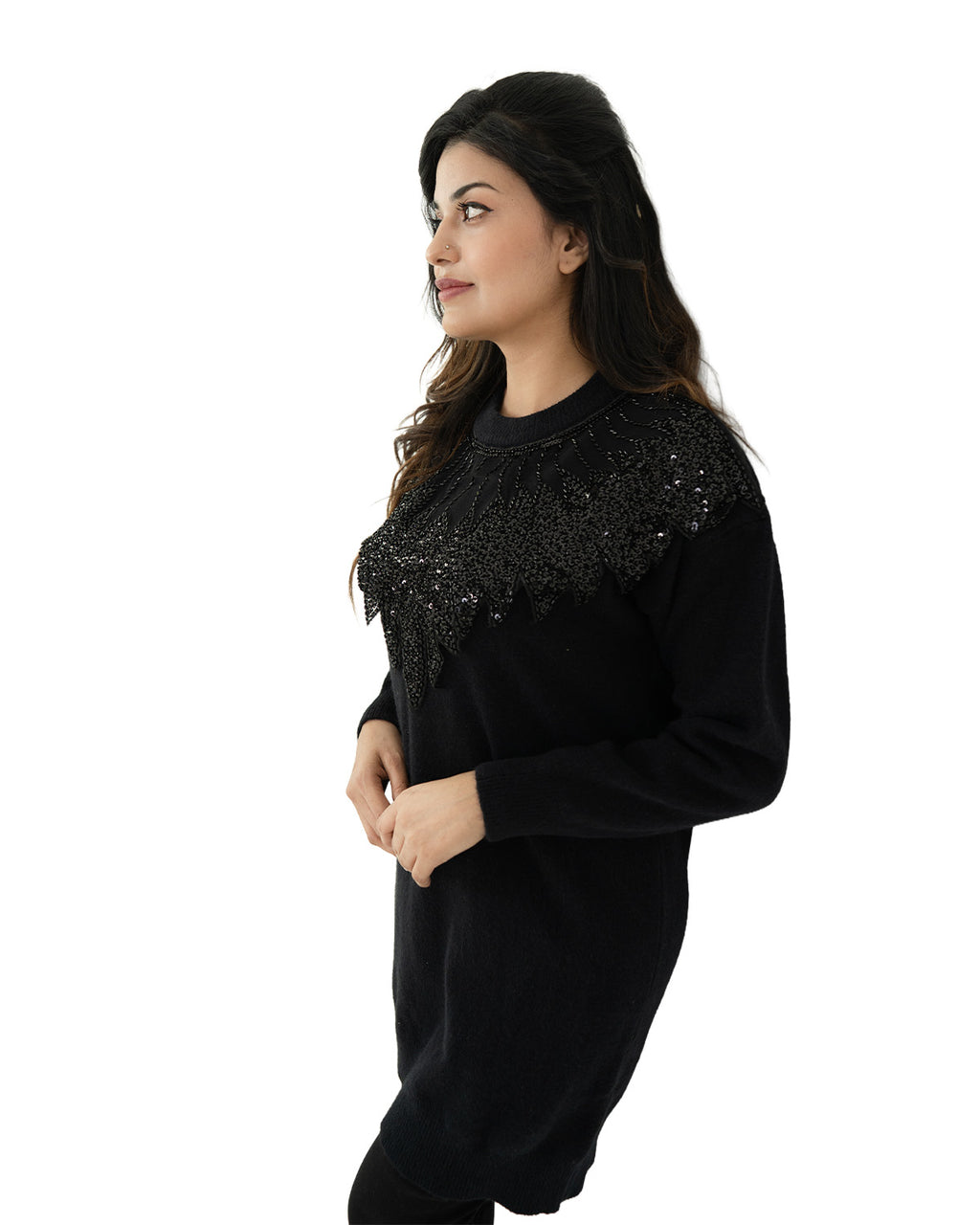 Black Pearl Shine Sweater