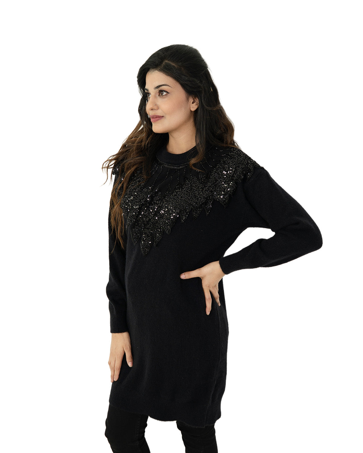 Black Pearl Shine Sweater