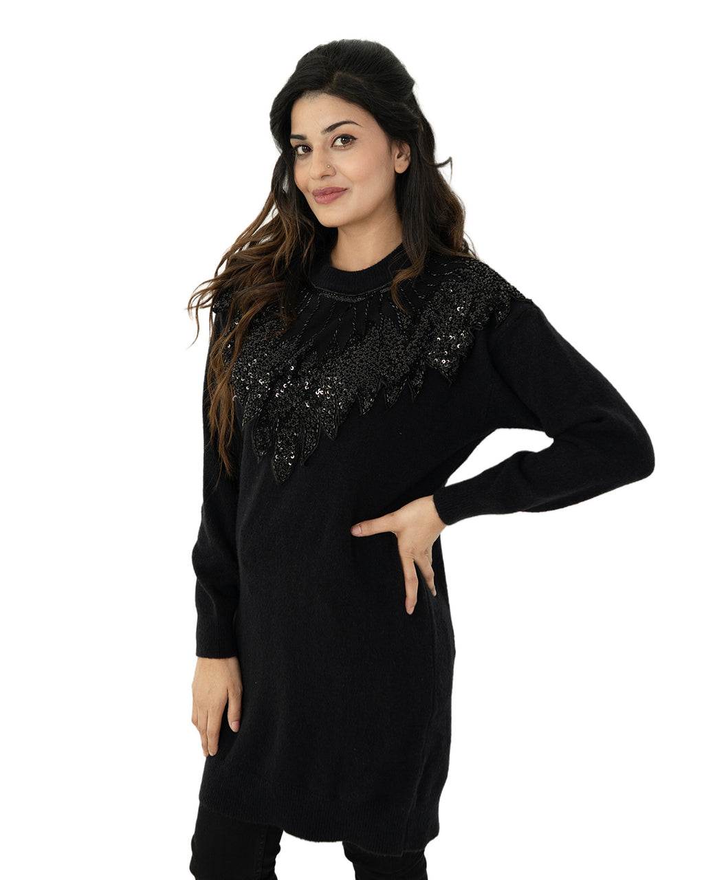 Black Pearl Shine Sweater