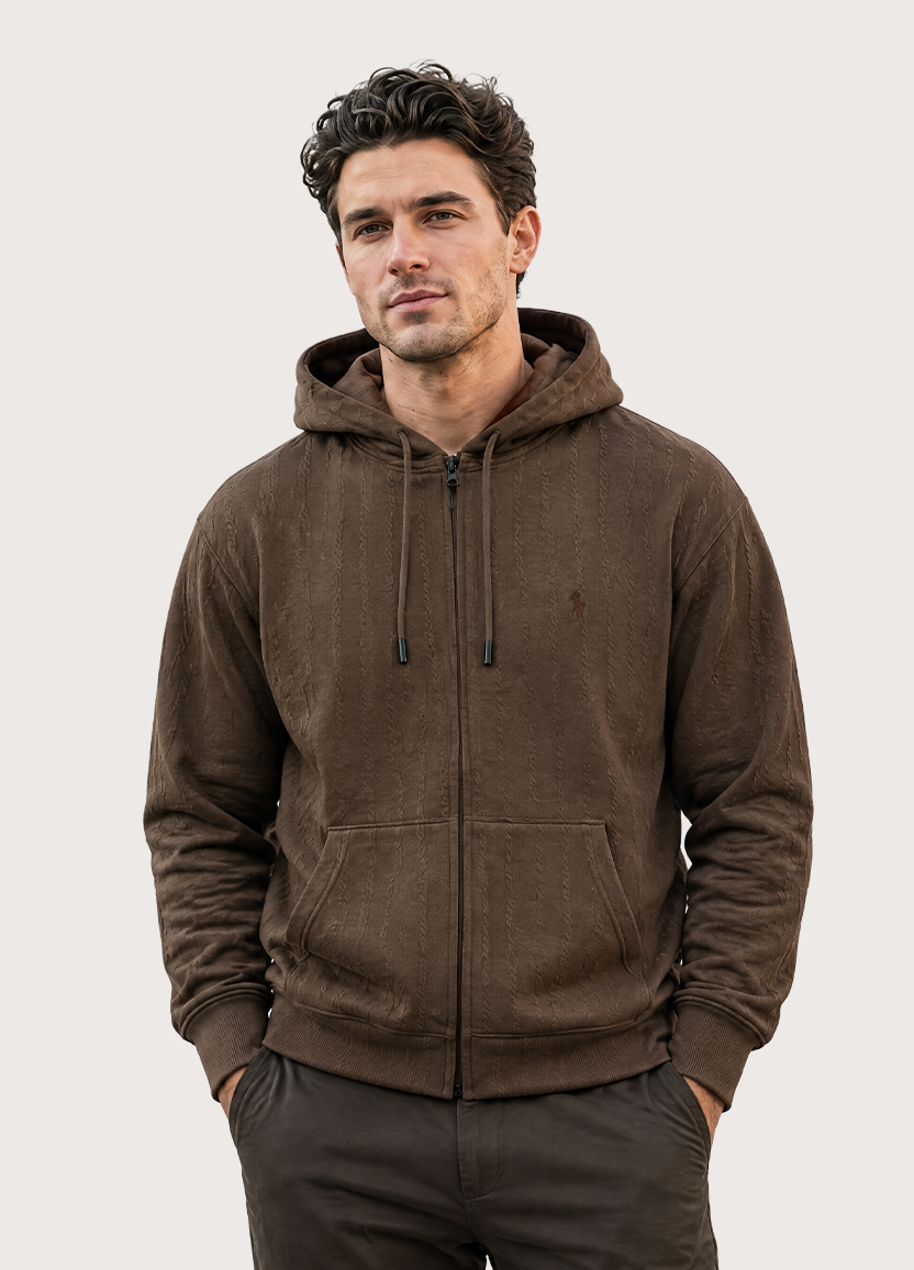 Lining Knit Hoodie