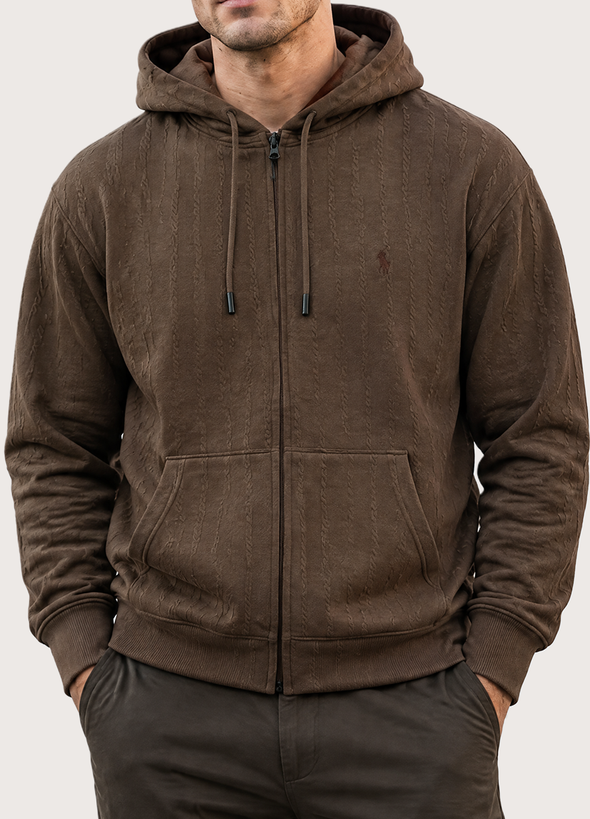 Lining Knit Hoodie
