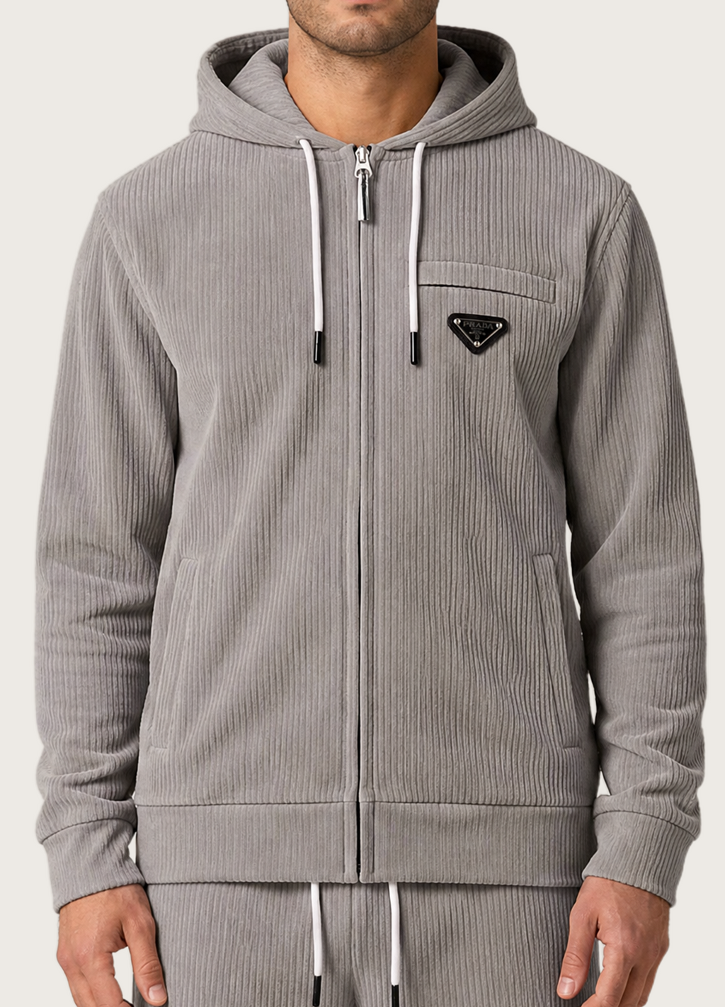 Corduroy Hoodie Suit