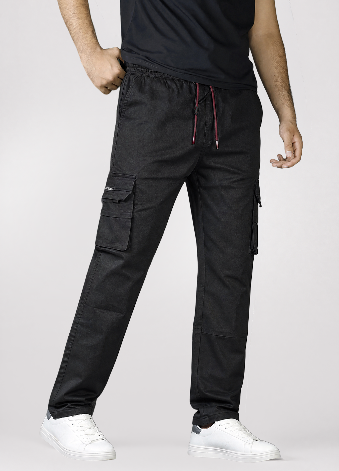 Black Cargo Trouser