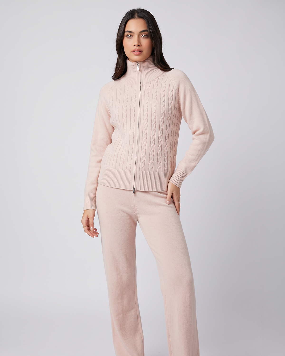 Full Zip Knit Style Co-Ord
