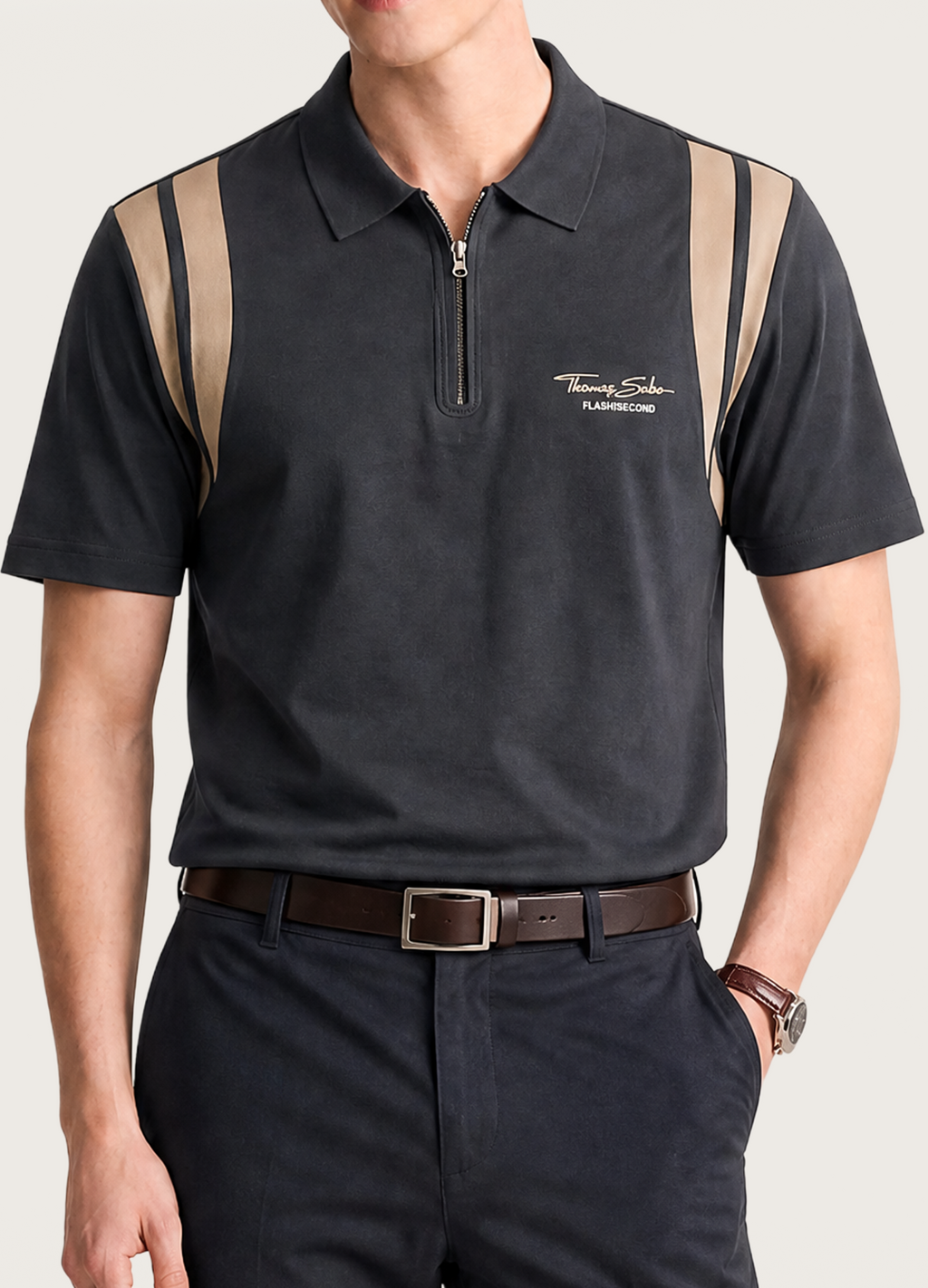 Thomas Zip Polo