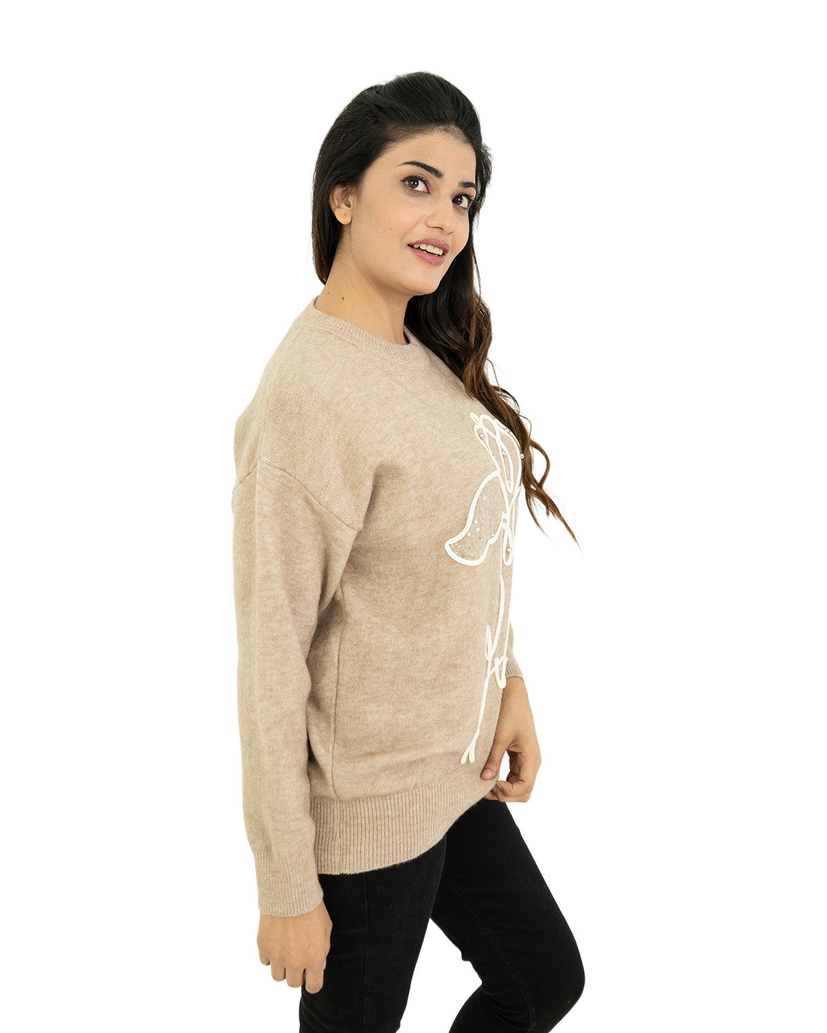 Caramel Bloom Sweater