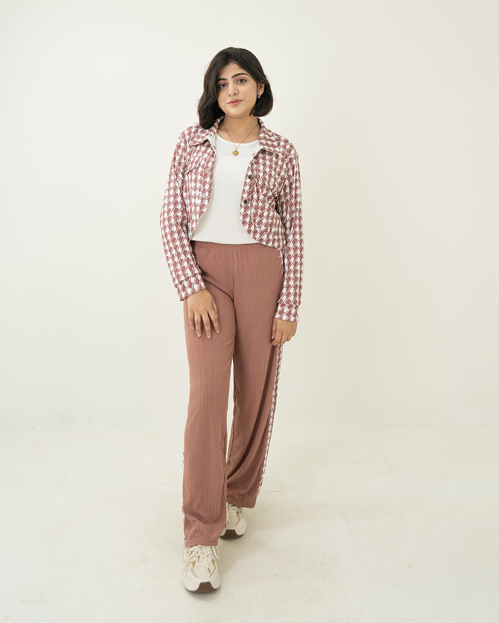 Brown Grid Set 3pc