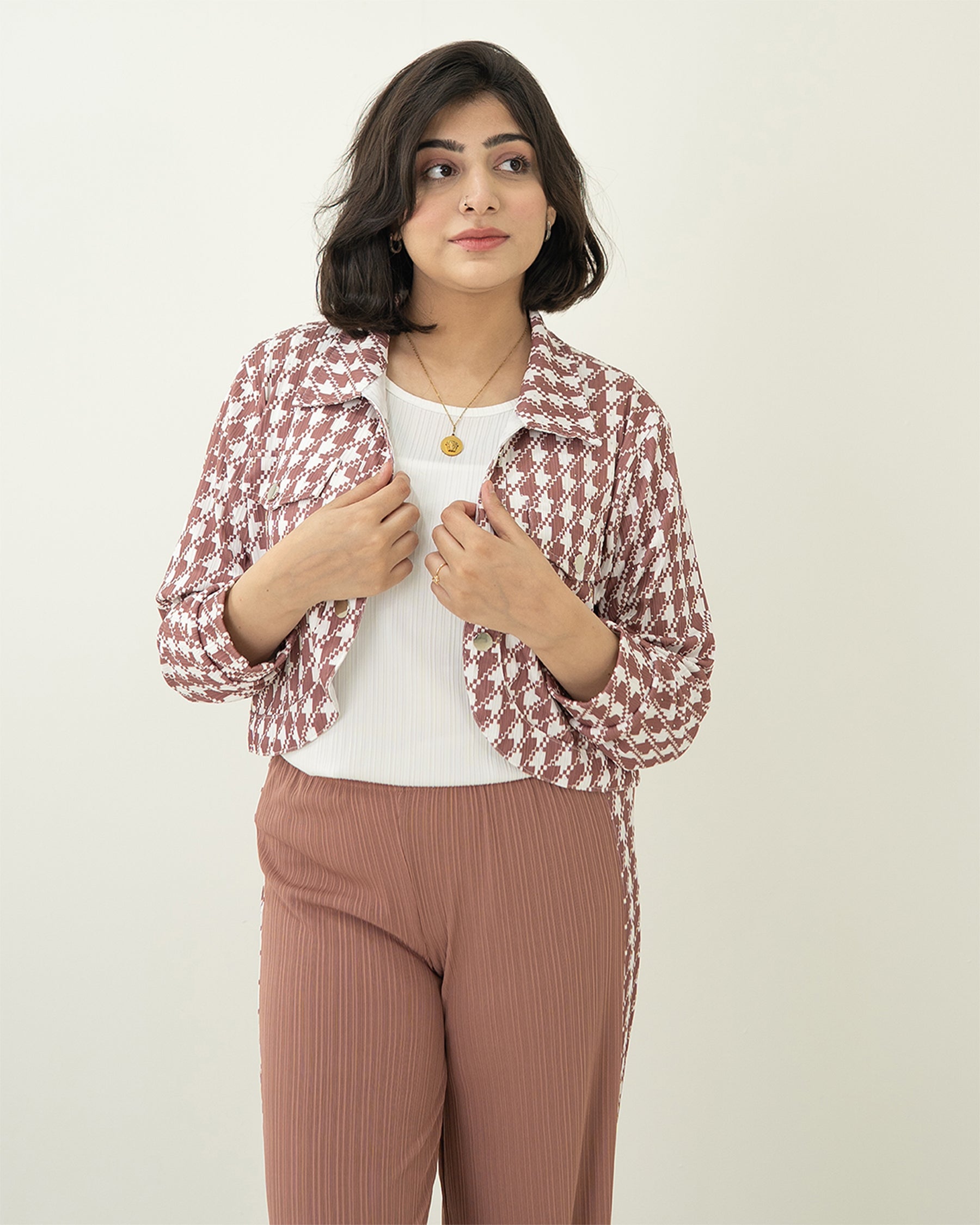 Brown Grid Set 3pc