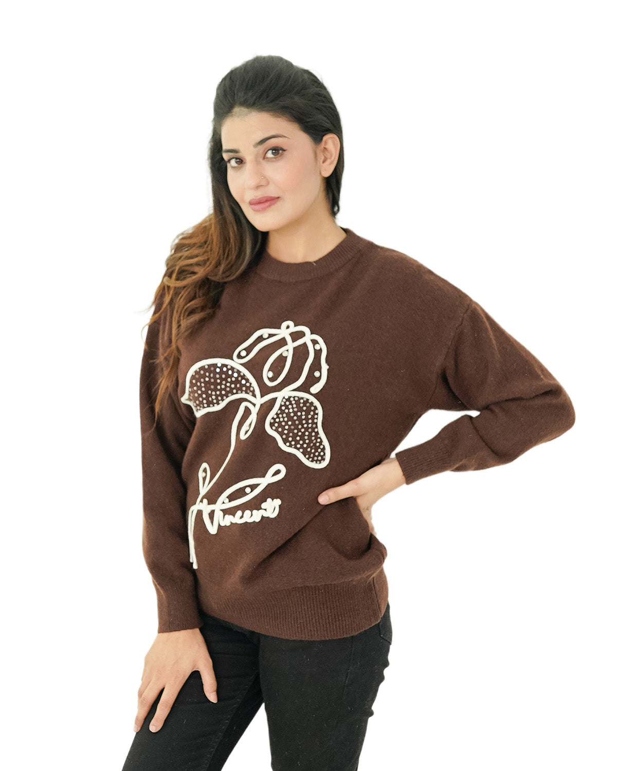 Chocolate Bloom Sweater
