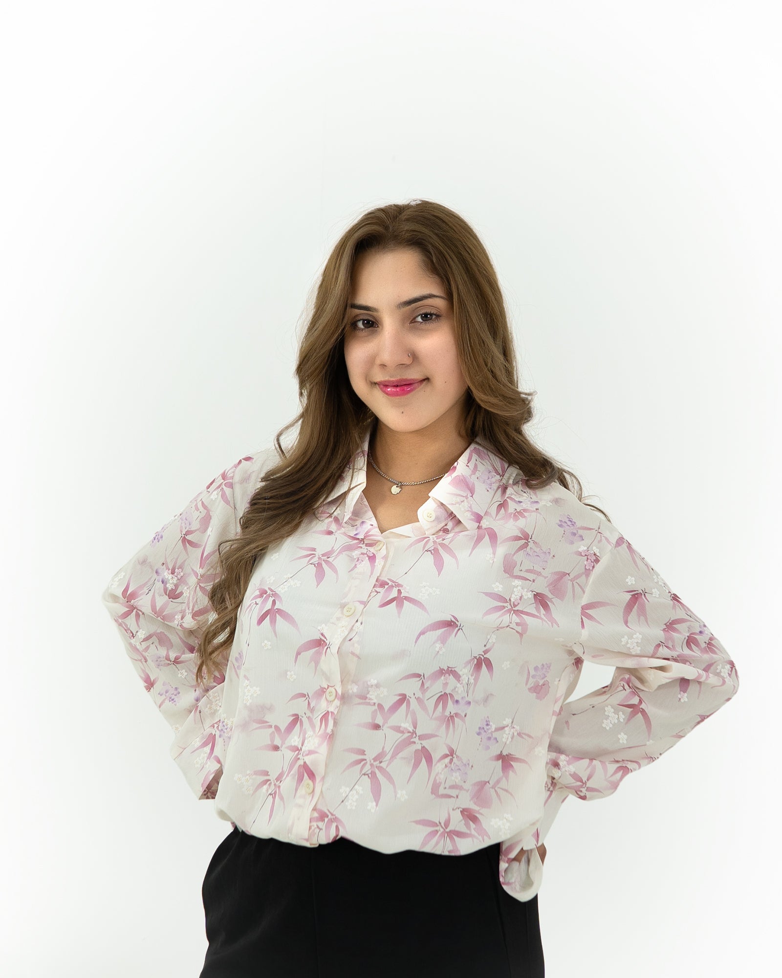 Pink Leaf Top