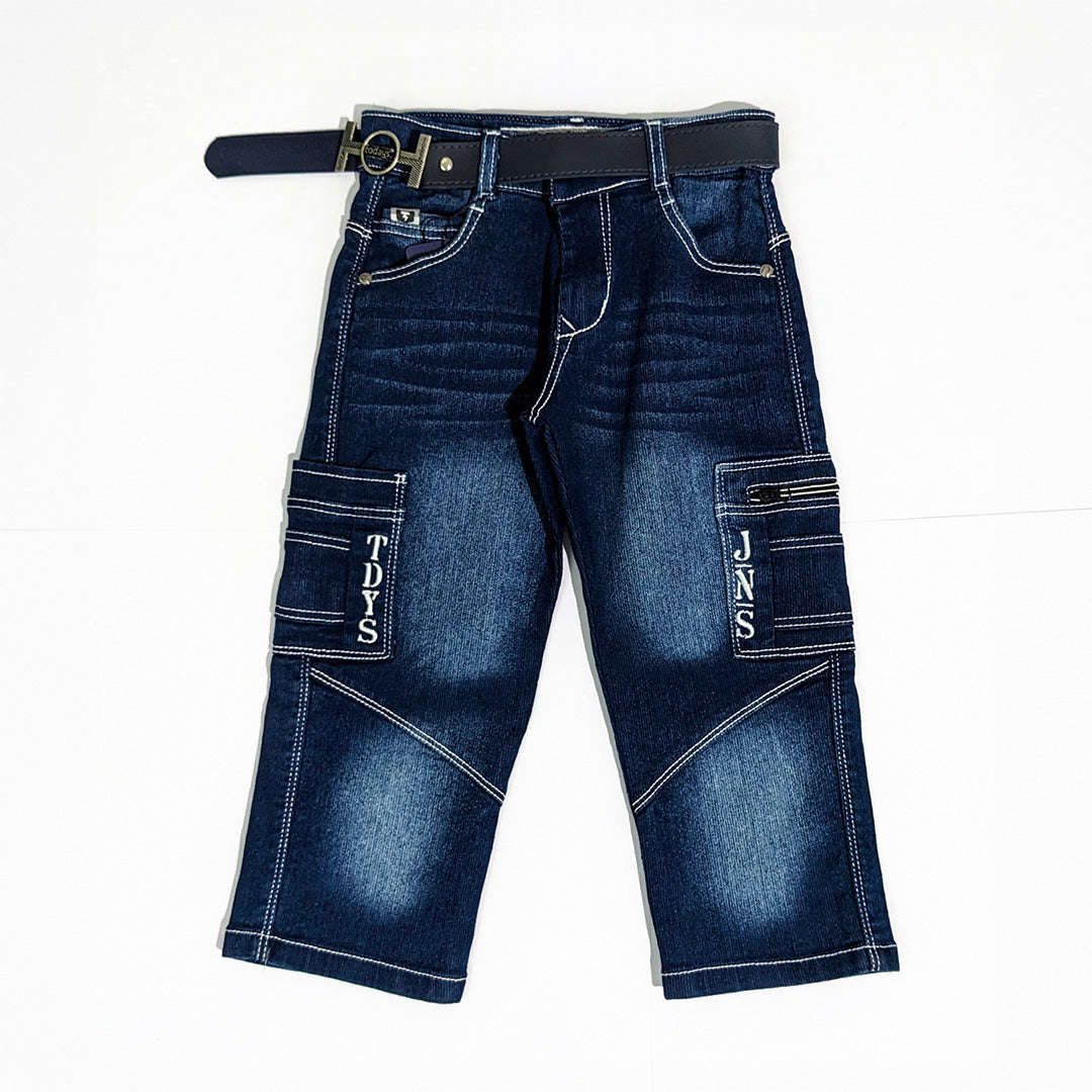 Dark Blue Cargo Jeans.