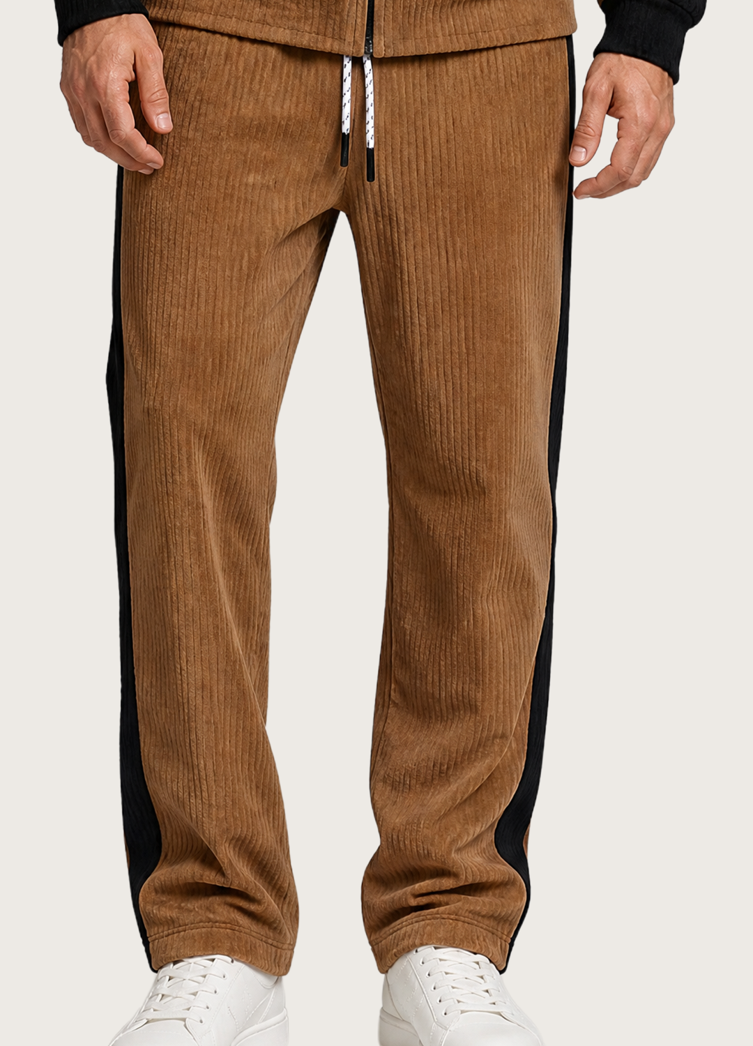 Corduroy Black Panel Suit