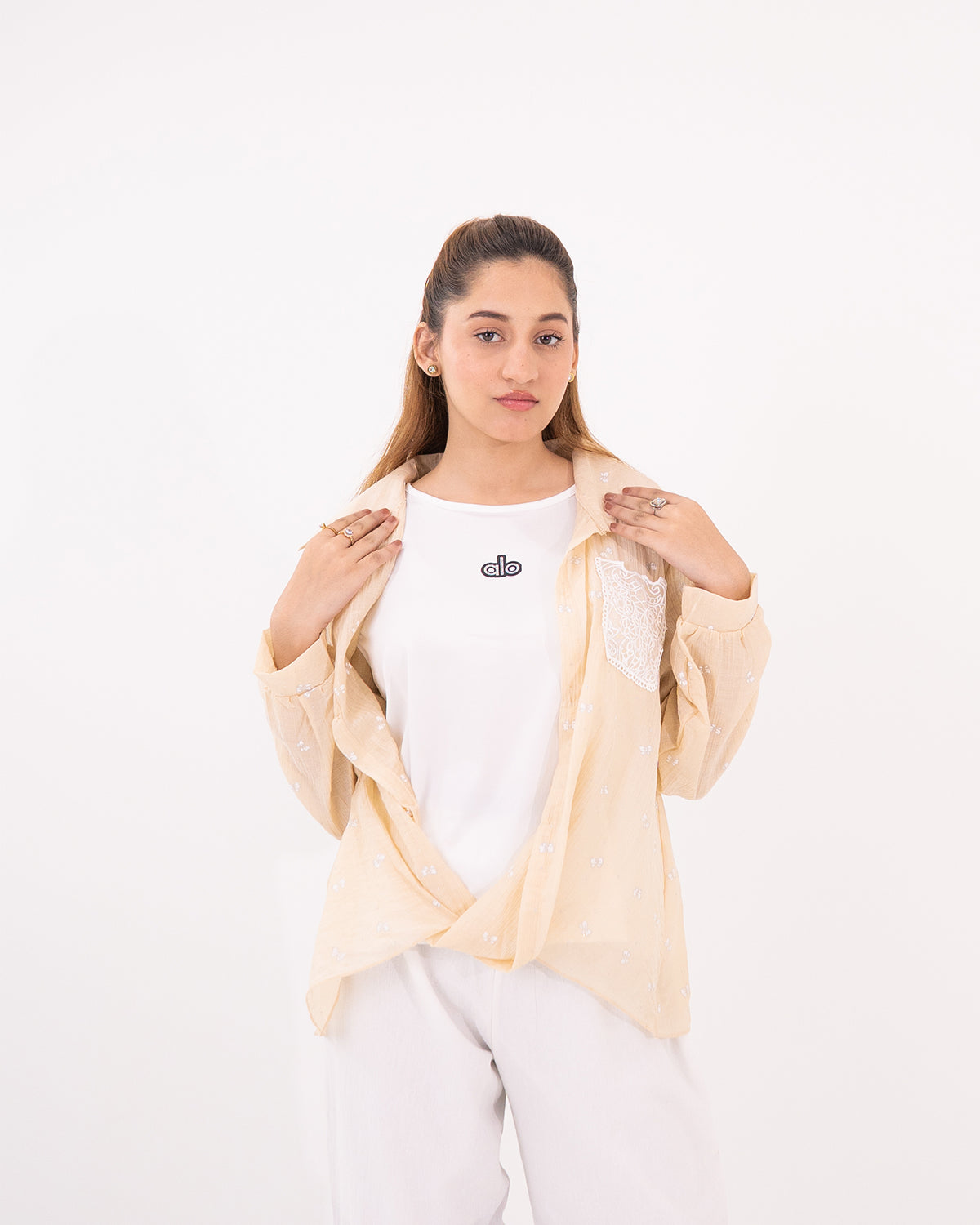 Beige Dual Weave Set