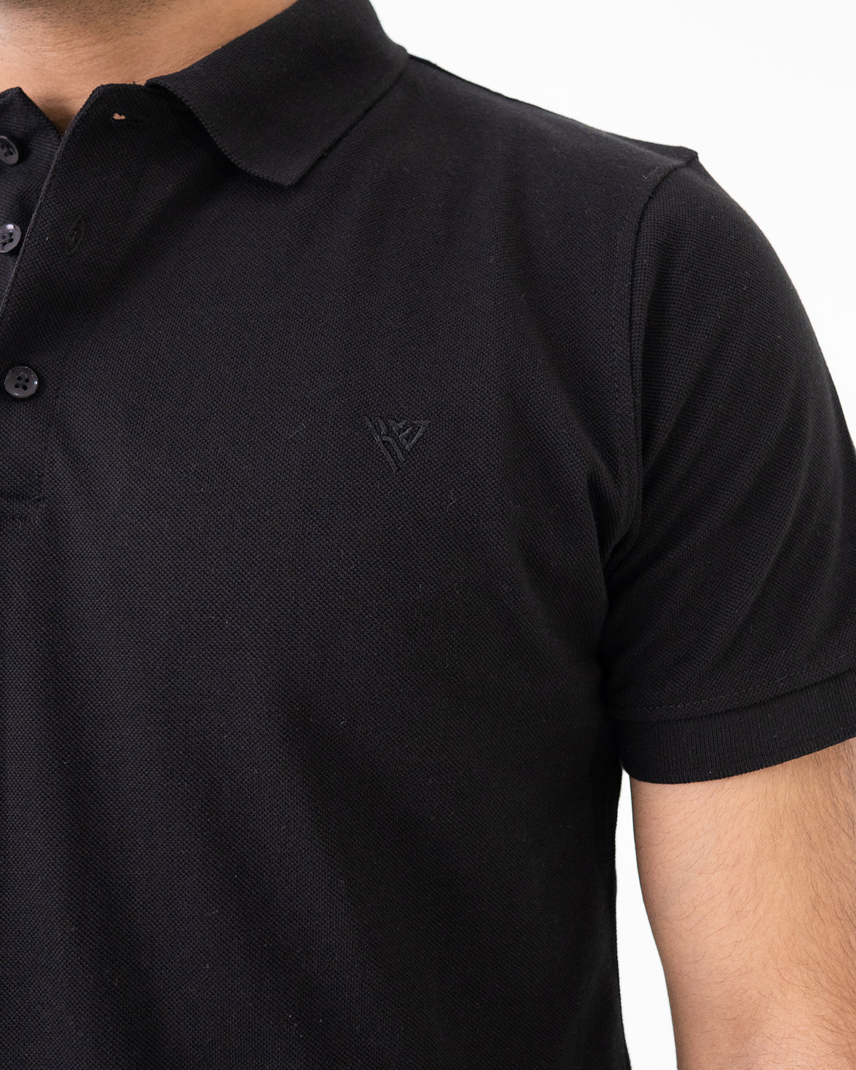 Black Knit Polo