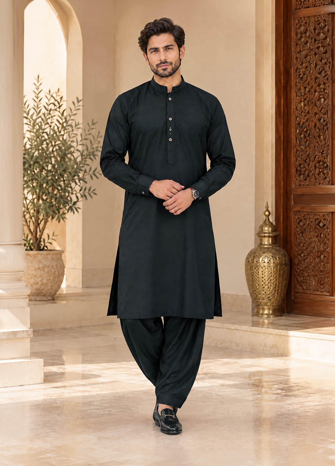 Black Shalwar Kameez