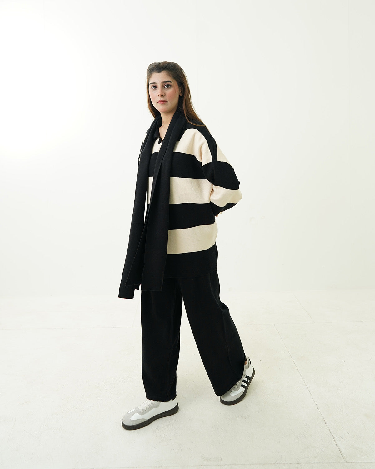 Black & White Panel Co-Ord Set 3pc