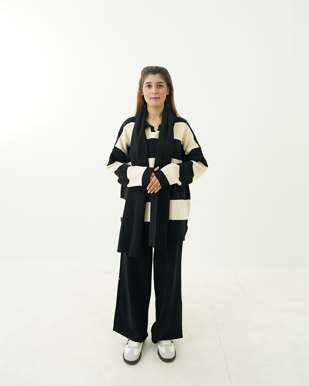 Black & White Panel Co-Ord Set 3pc