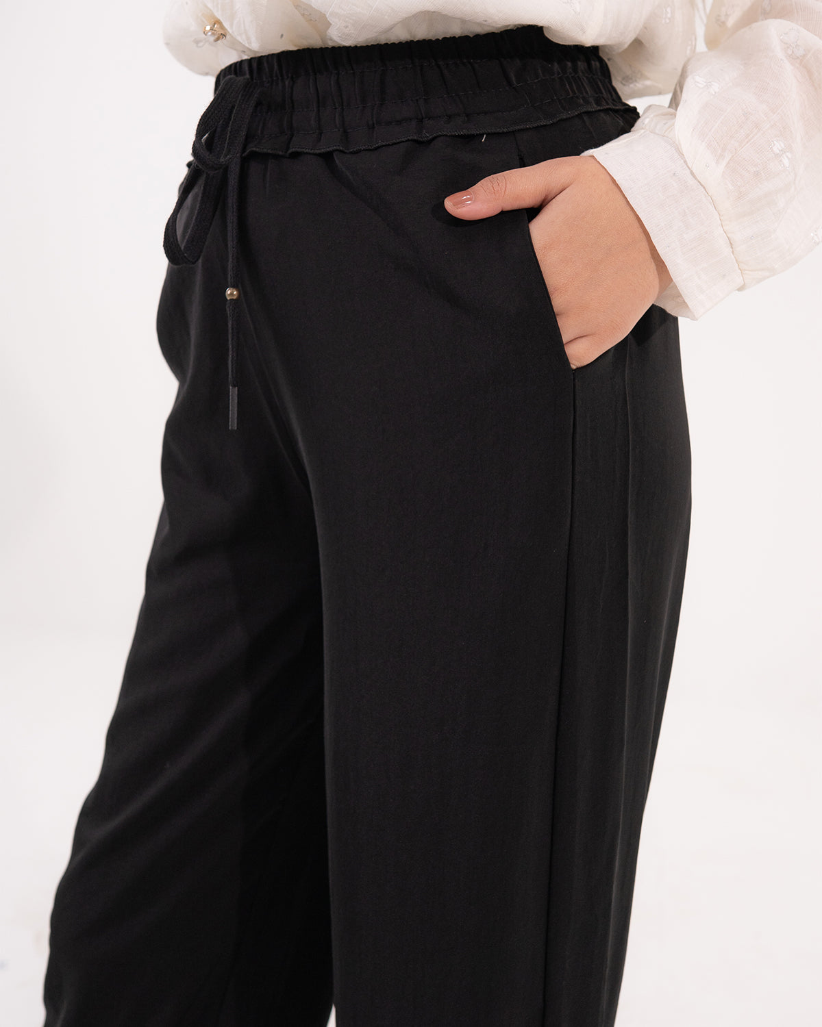 Black Straight Fit Trouser