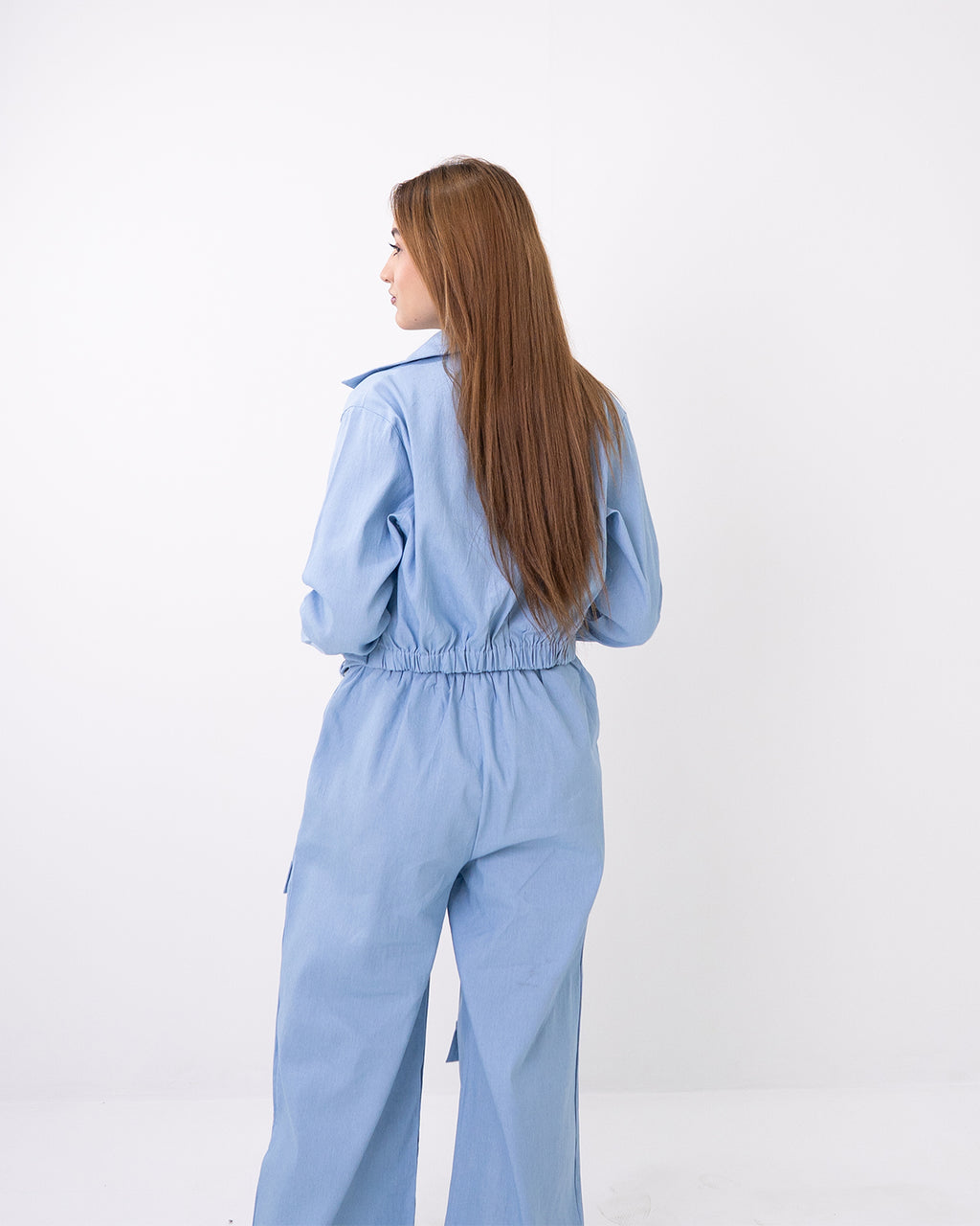 Light Blue Cargo Co-ord Set (3pcs)