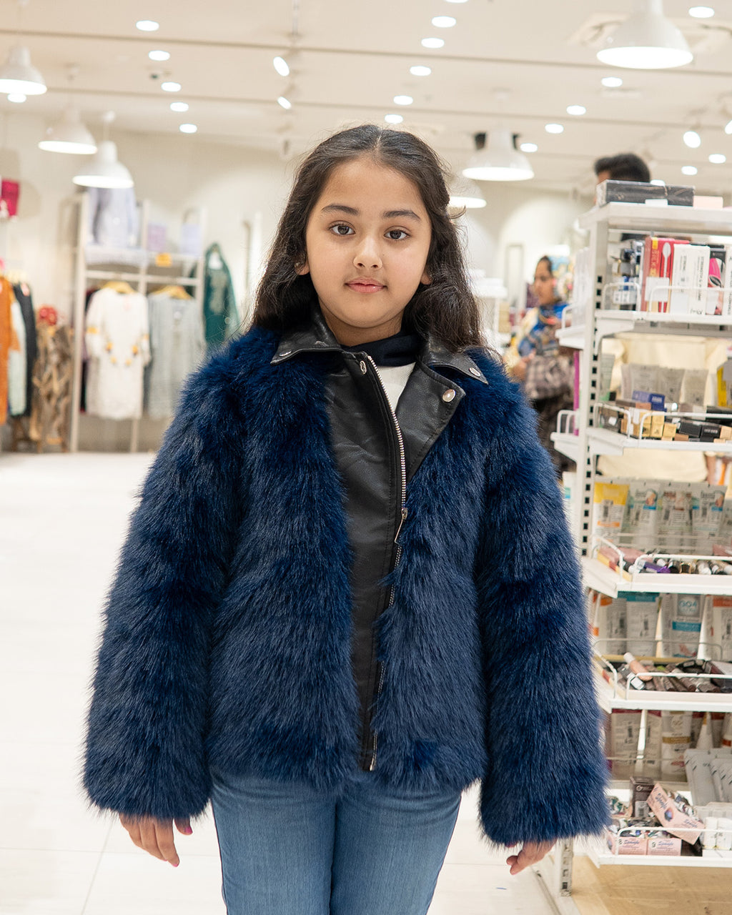 Blue Fur Coat