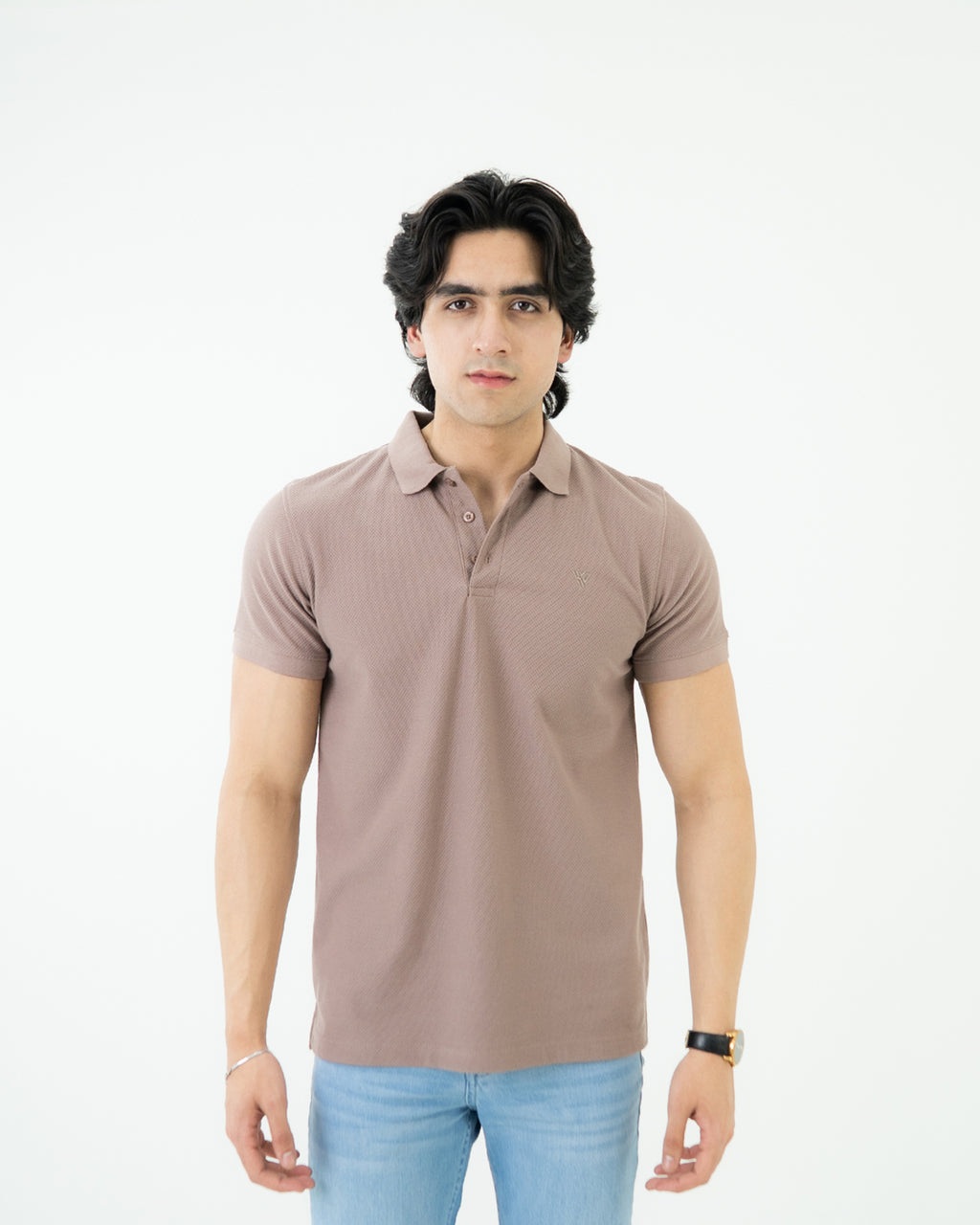 Coffee Knit Polo