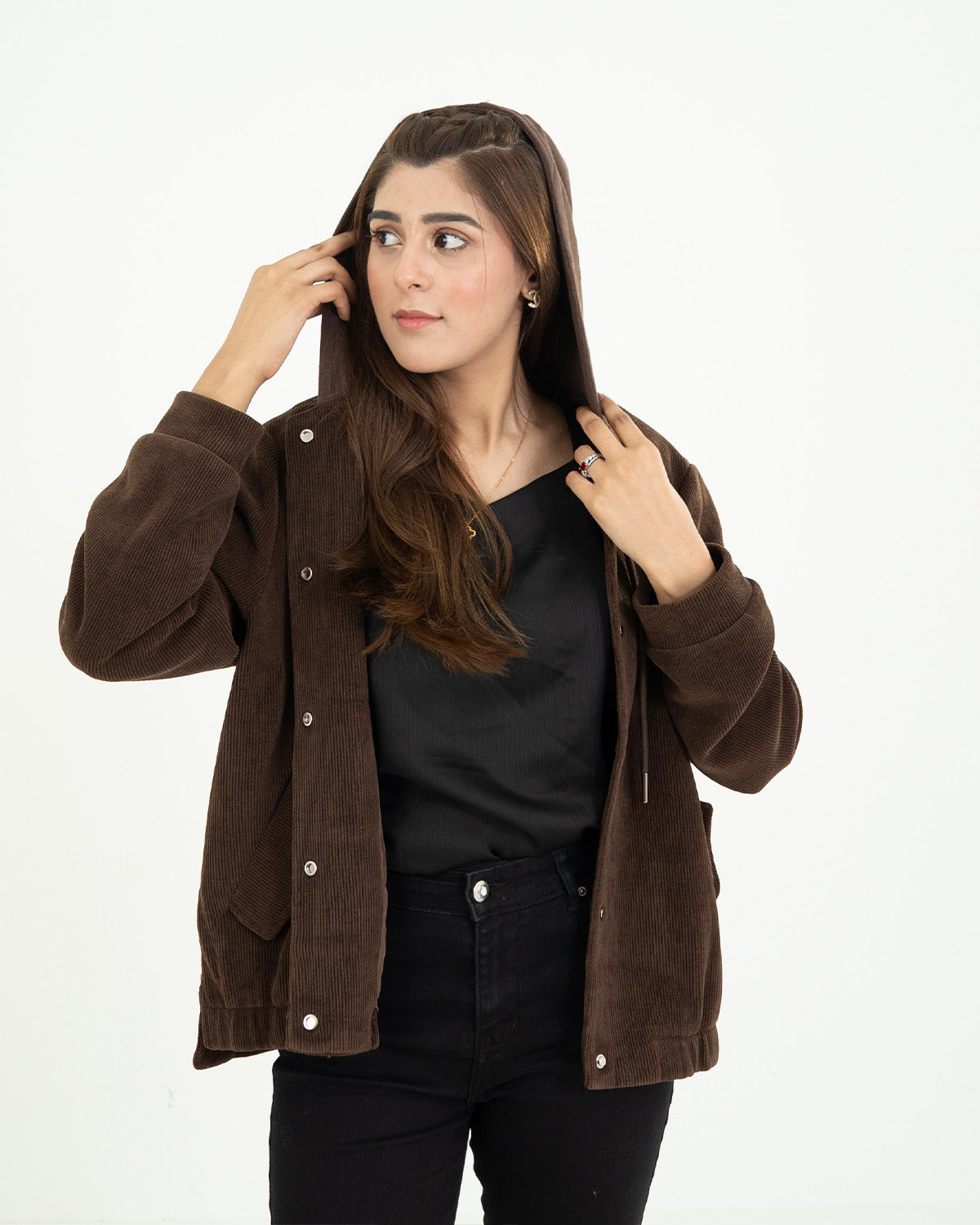 Dark Brown Corduroy Jacket