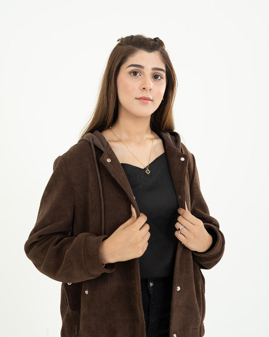 Dark Brown Corduroy Jacket