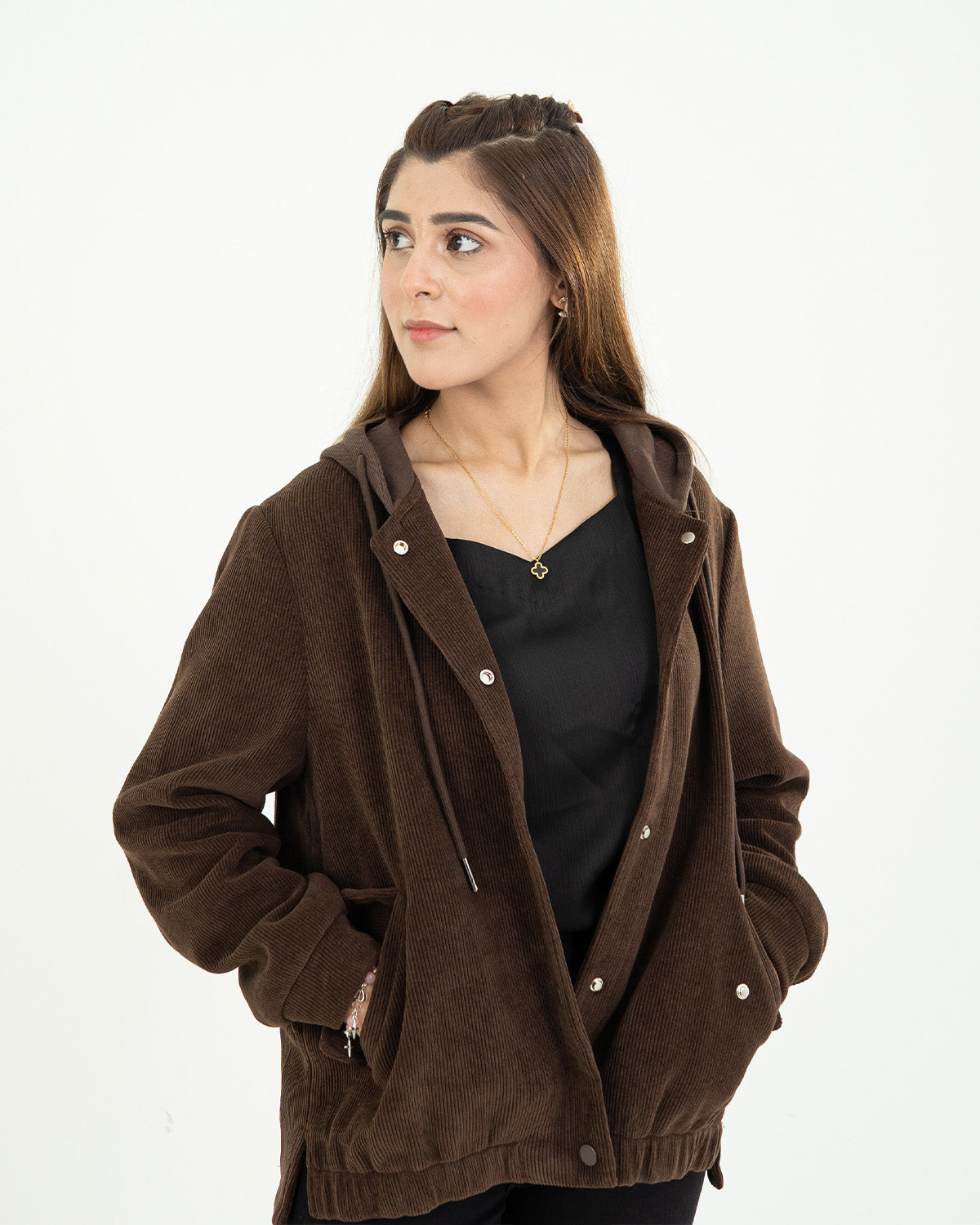 Dark Brown Corduroy Jacket