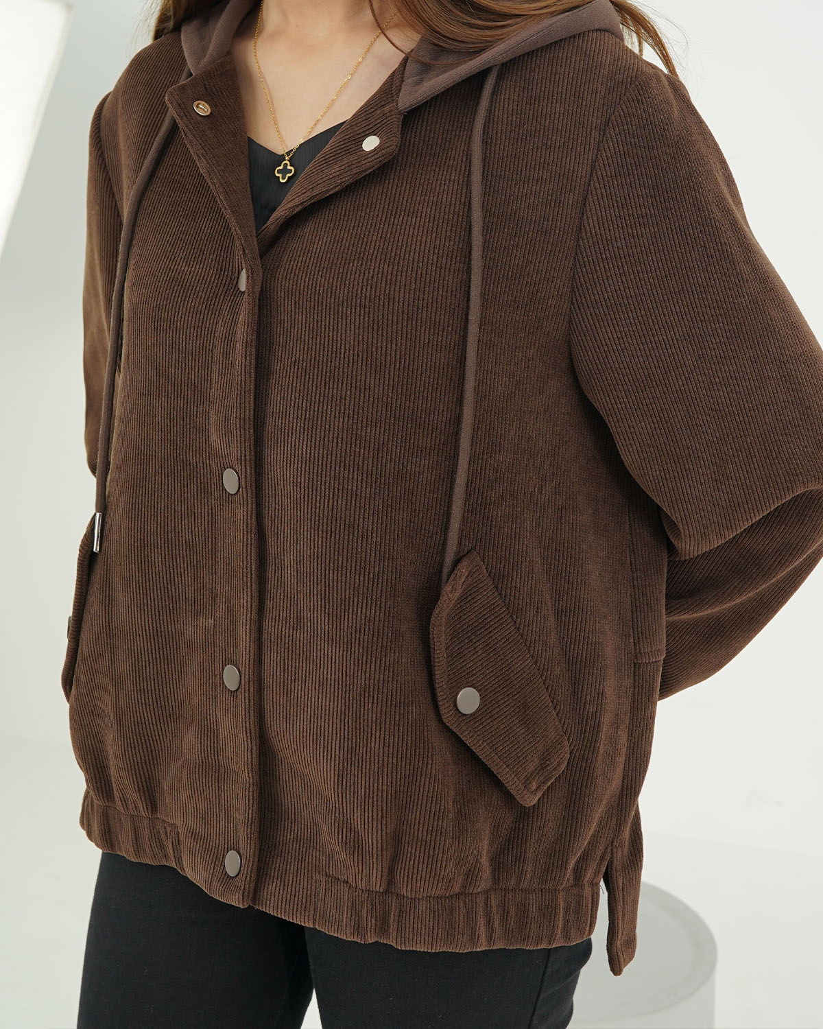 Dark Brown Corduroy Jacket