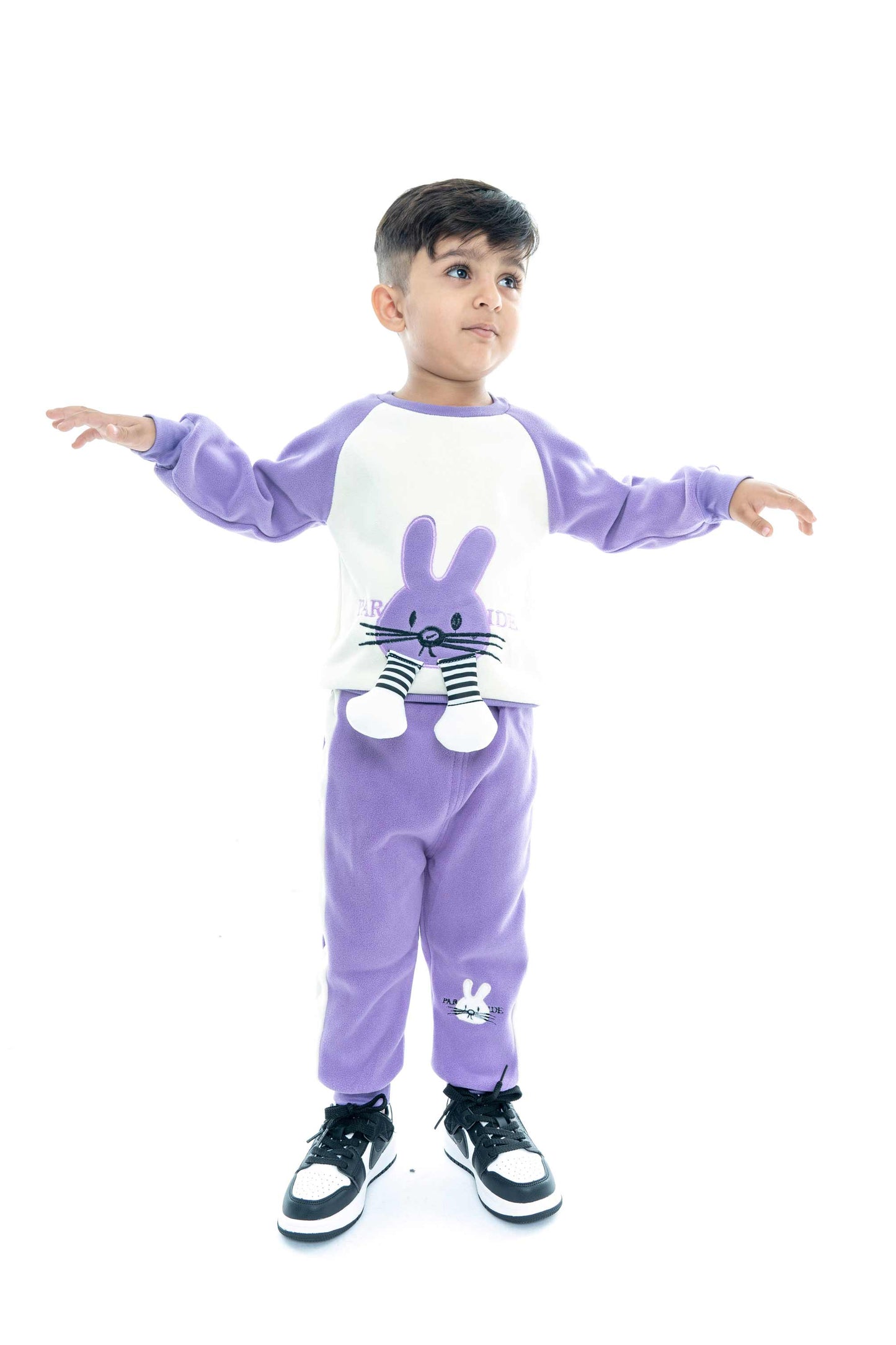 Kids' Purple Bunny Tracksuit Set