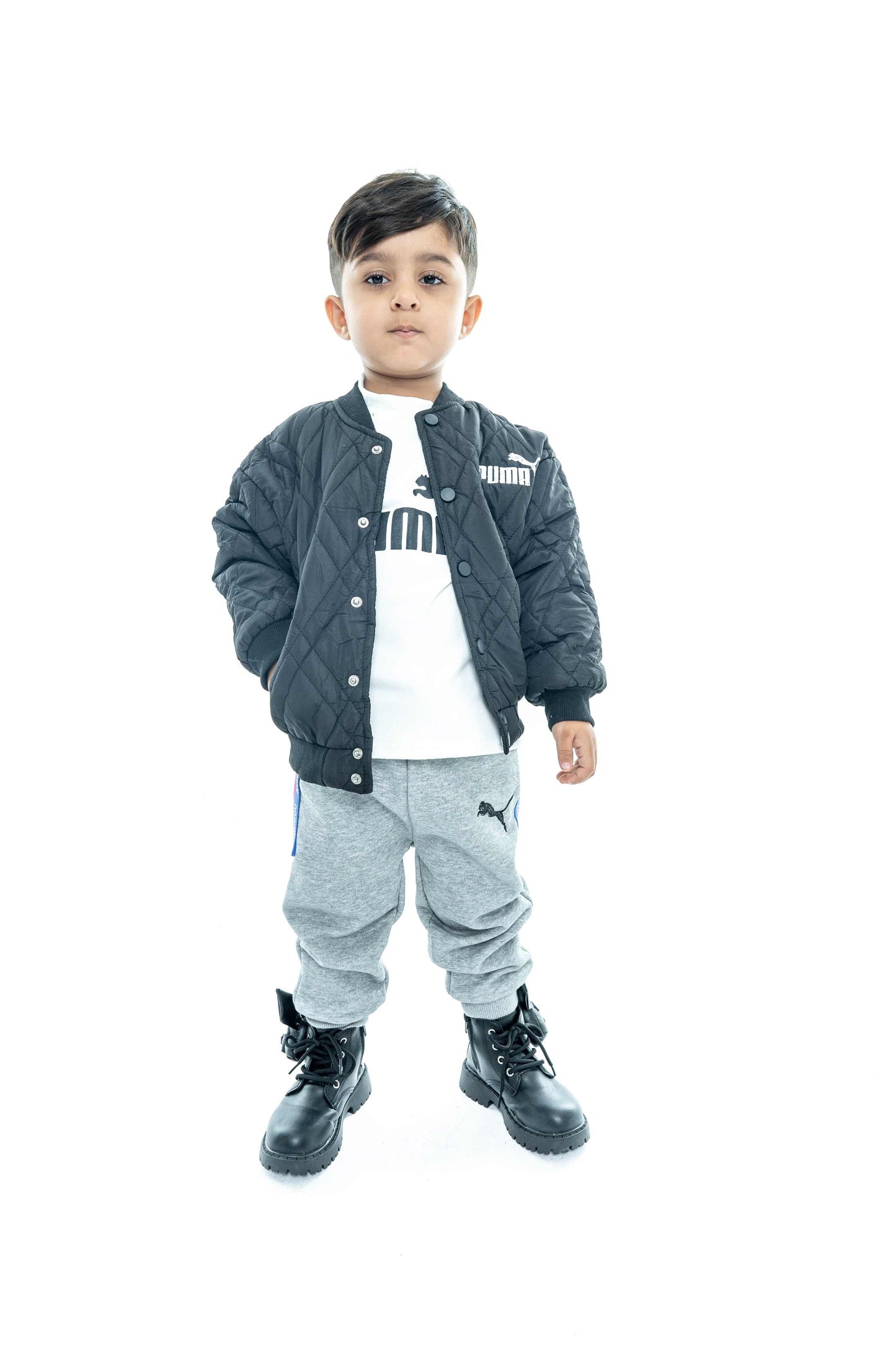 Kids' Quilted Jacket and Joggers Set