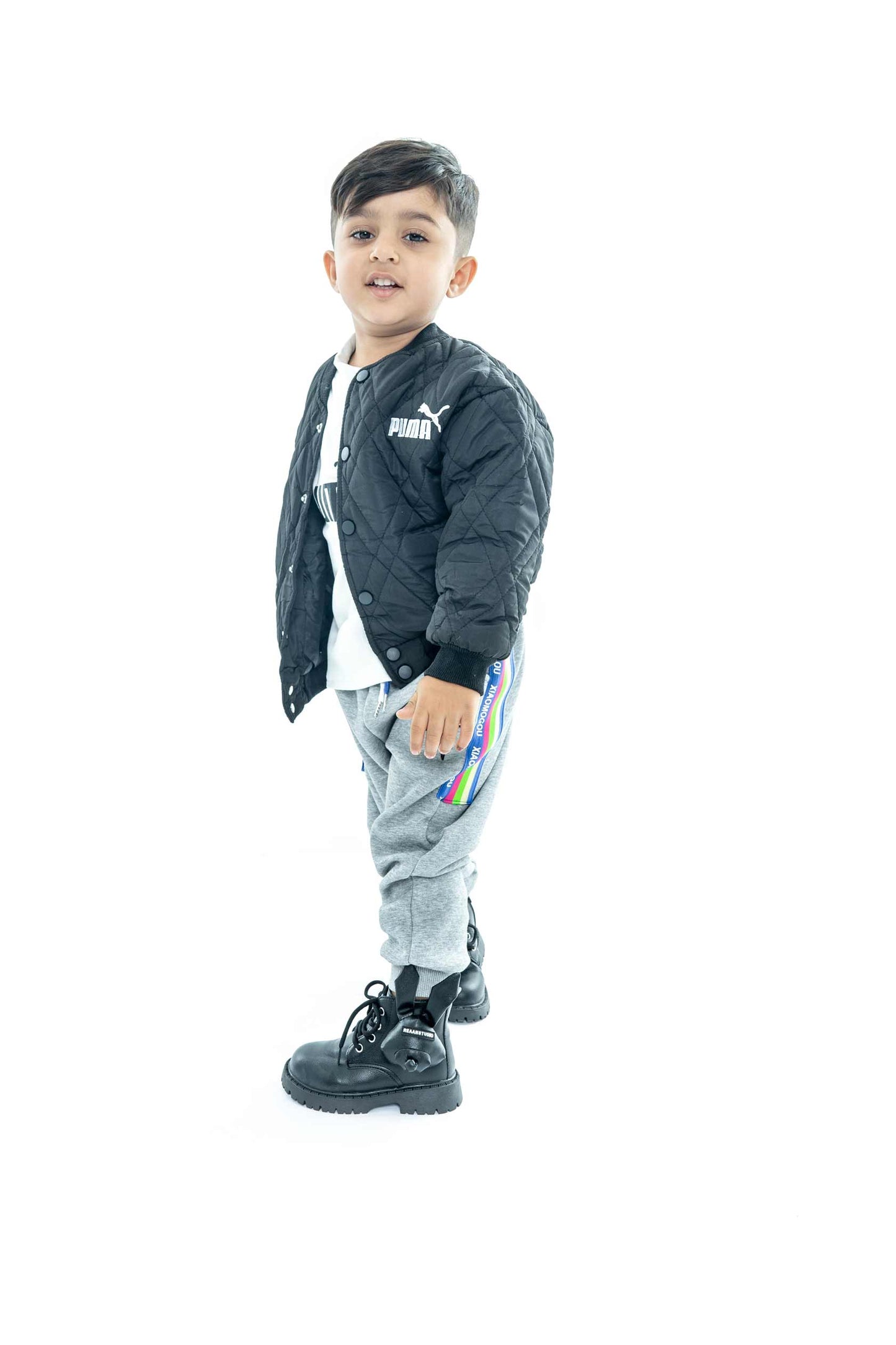 Kids' Quilted Jacket and Joggers Set